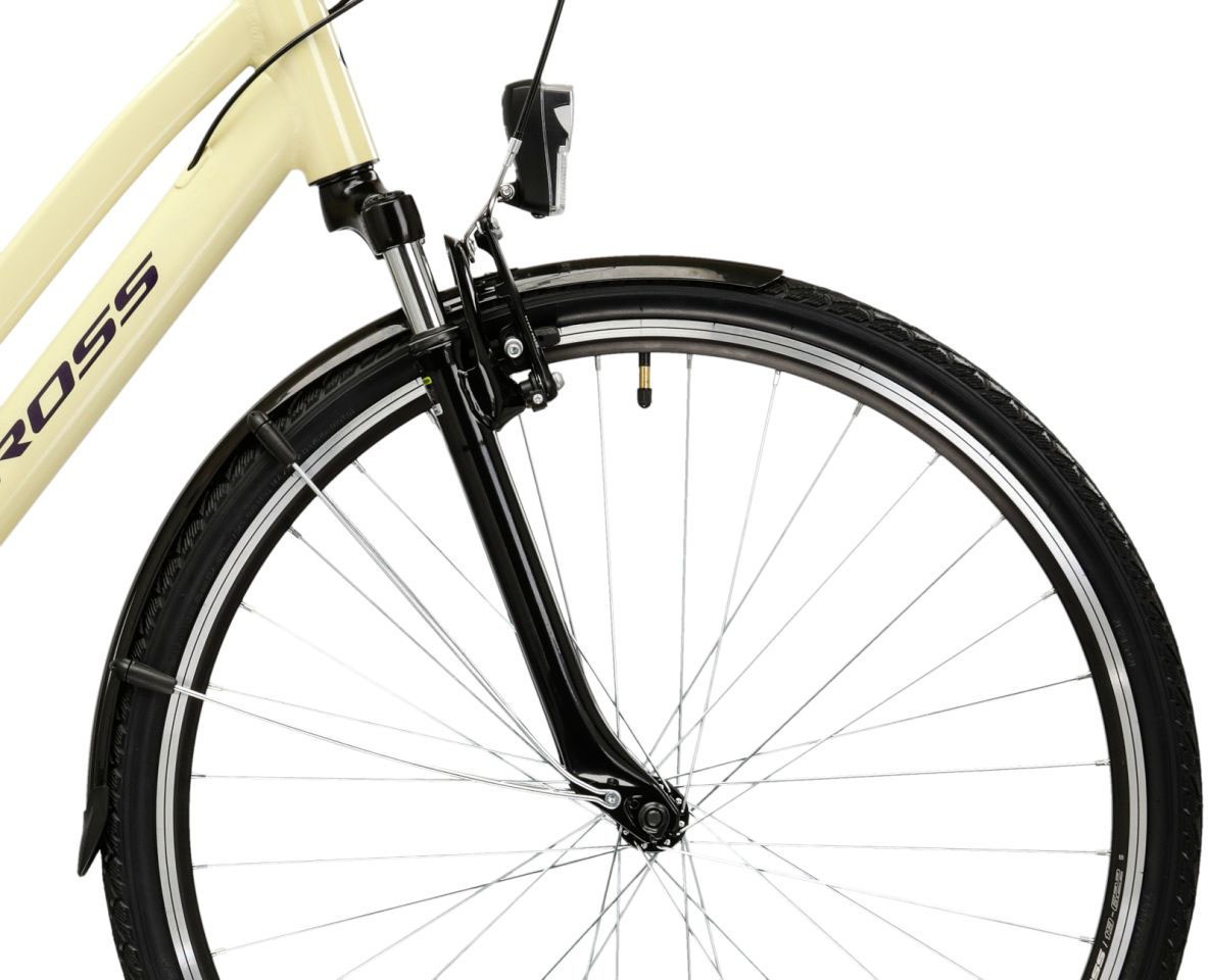 Kross Trekkingrad »Damen-Trekkingrad 28" Trans 1.0 Natur 21 Gänge« 21 Gang Shimano TOURNEY TY300 Schaltwerk Kettenschaltung