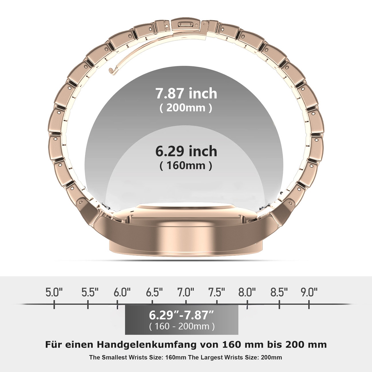 PEDEA Wechselarmband »Titan Armband 20mm für Samsung Galaxy Watch 4/5/6«