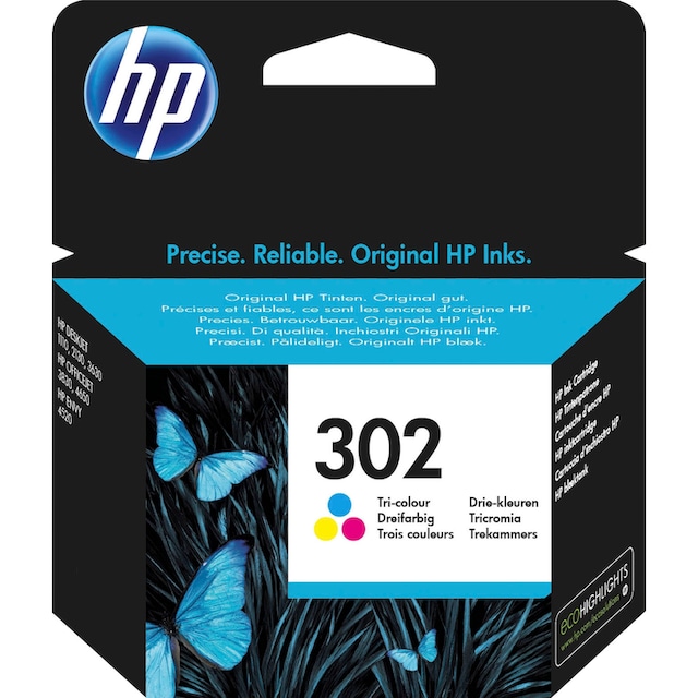 HP Tintenpatrone »302«, original Druckerpatrone 302 yellow/magenta/cyan |  BAUR