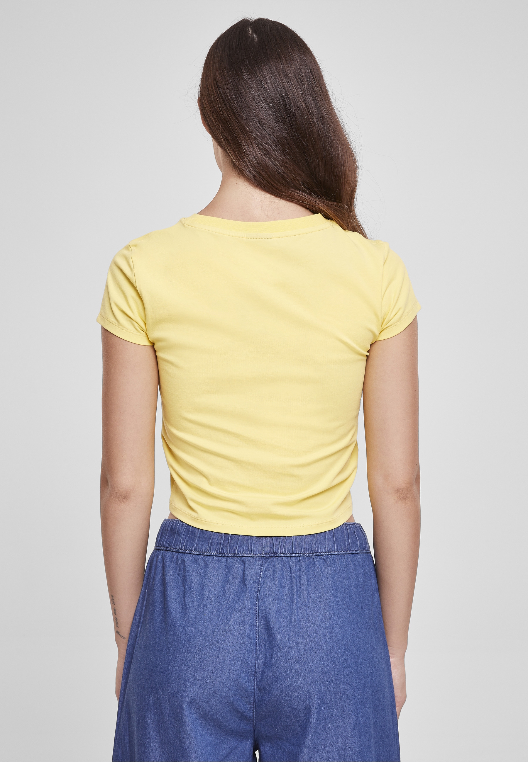 URBAN CLASSICS T-Shirt »Urban Classics Damen Ladies Stretch Jersey Cropped Tee« 1 Stk.