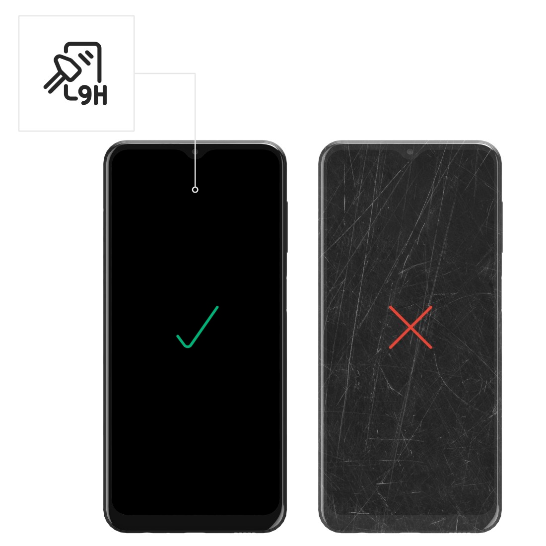 Hama Displayschutzglas »Schutzglas-Set für Samsung Galaxy A34 5G, 3 Stück«