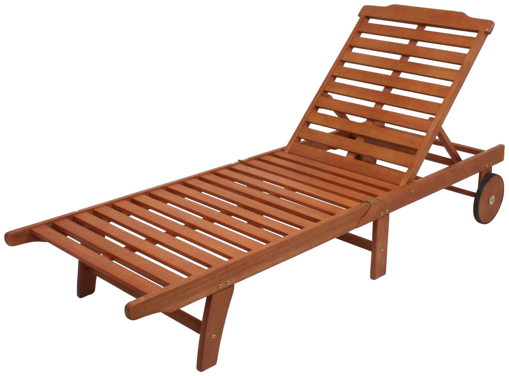 Garden Pleasure Palm Springs Garden Lounger Brown
