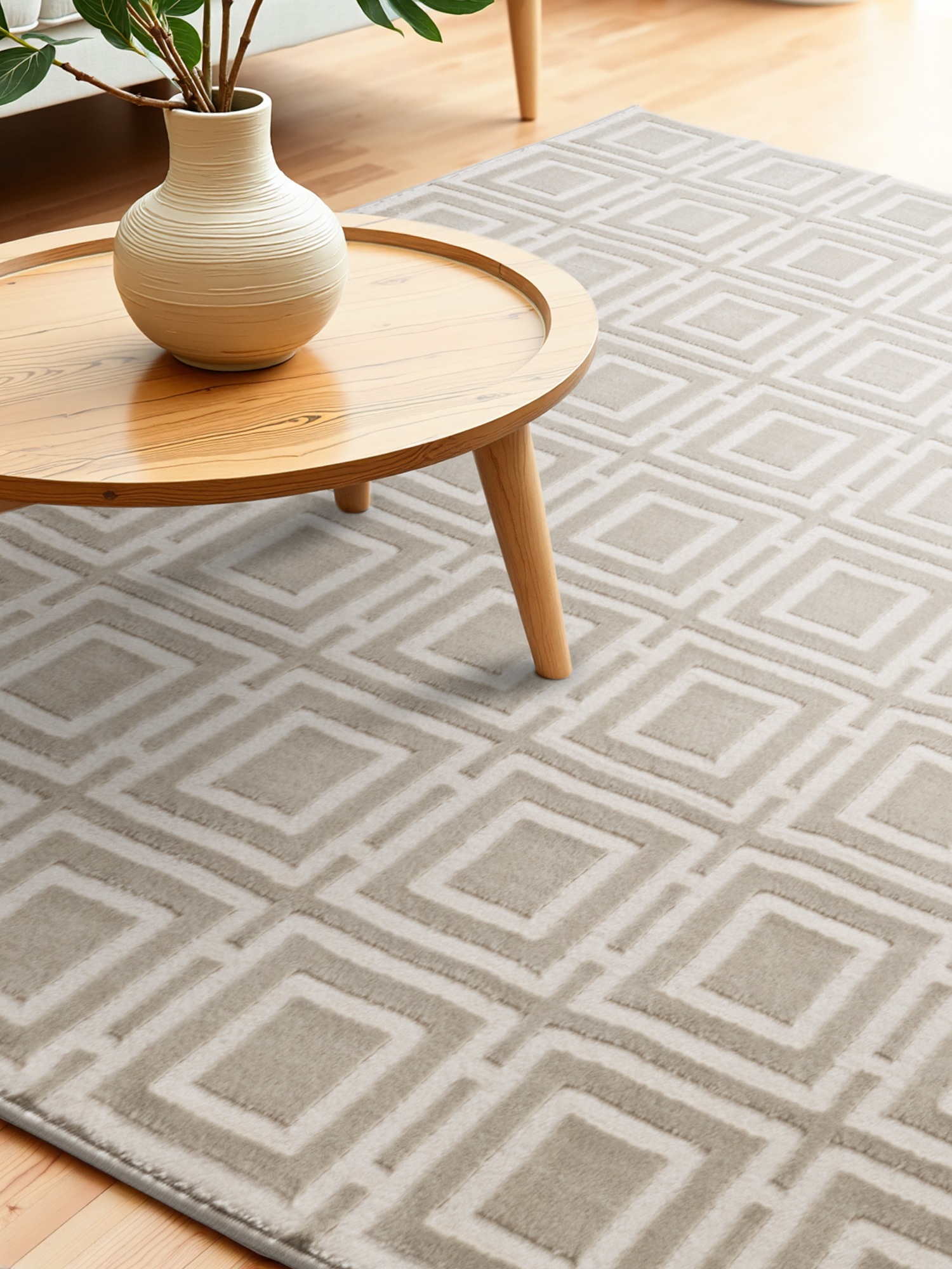 ELLE DECORATION Designteppich »Howlite«, rechteckig, 9 mm Höhe, Wohnzimmer, Schlafzimmer, Läufer, Hoch-Tief Effekt, Flur, Glanz