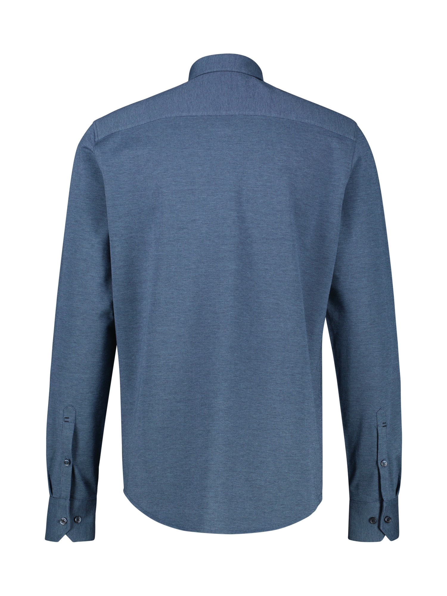 LERROS Langarmhemd »LERROS Jerseyhemd mit 2-Knopf-Manschette und Kentkragen«

