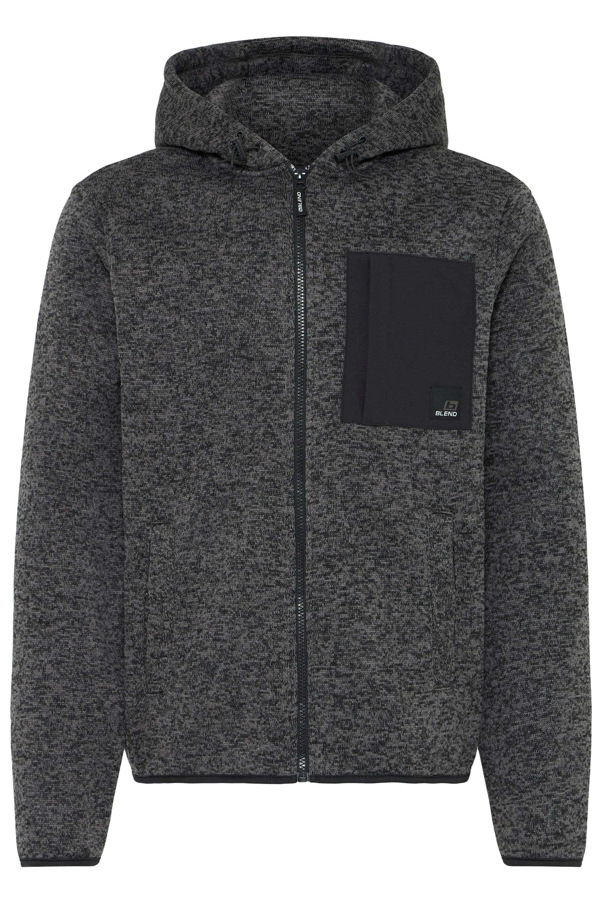 Blend Cardigan "BHMelfex" Gemütliche Fleecejacke mit Taschen und Kapuze günstig online kaufen