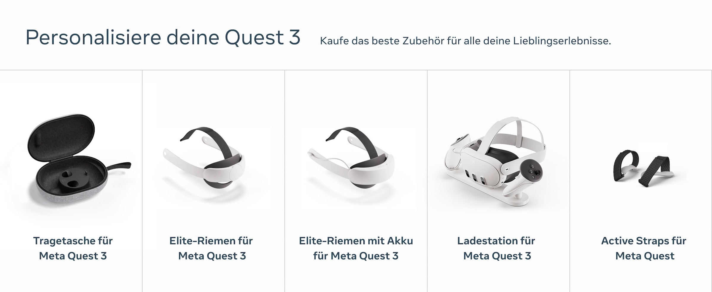 Meta Headset-Halterung »Quest 3 Elite-Riemen (Elite Strap)«