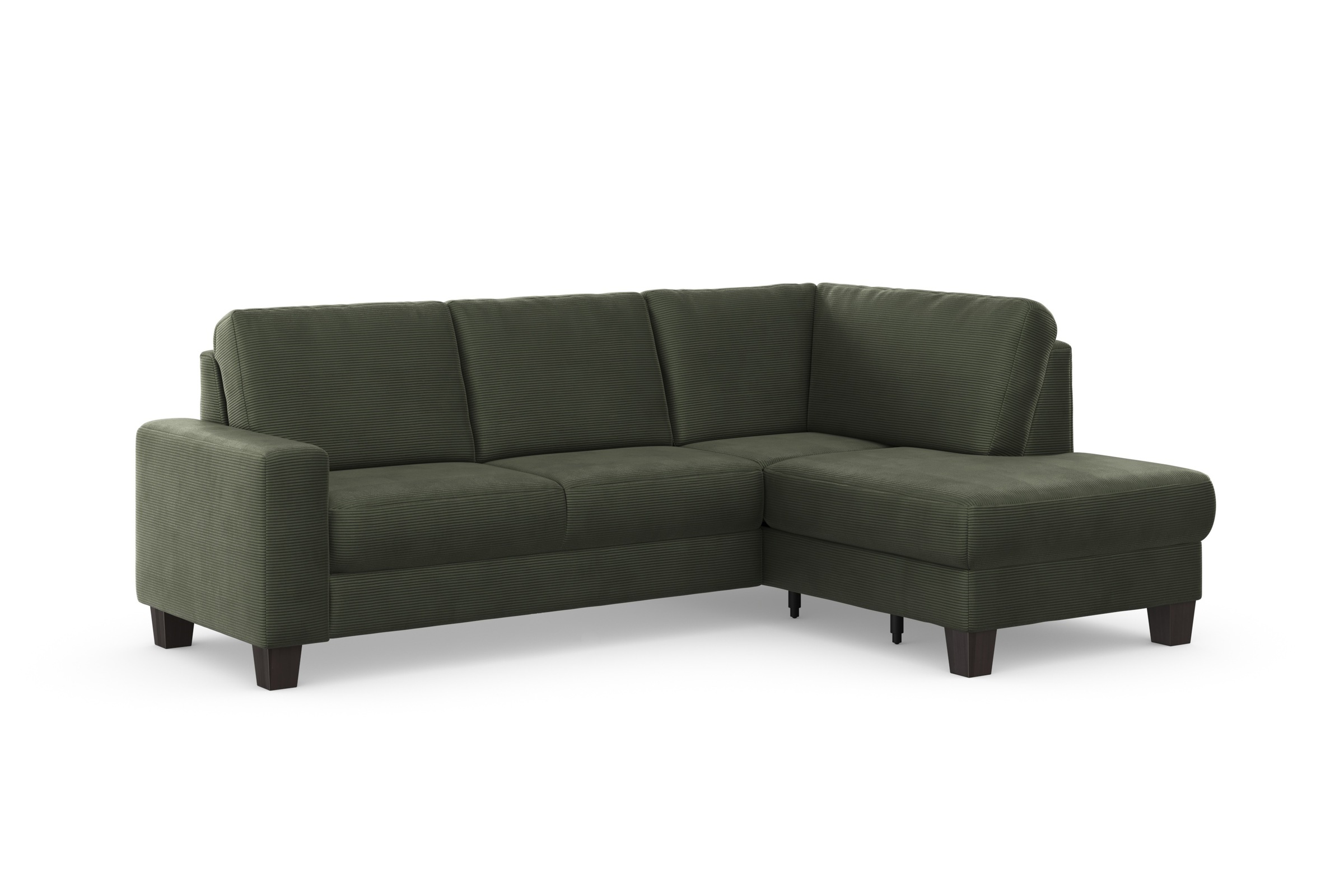 Home affaire Ecksofa »Summer L-Form«, mit Ottomane, mit oder ohne Bettfunktion und Bettkasten, Cord-Bezug
