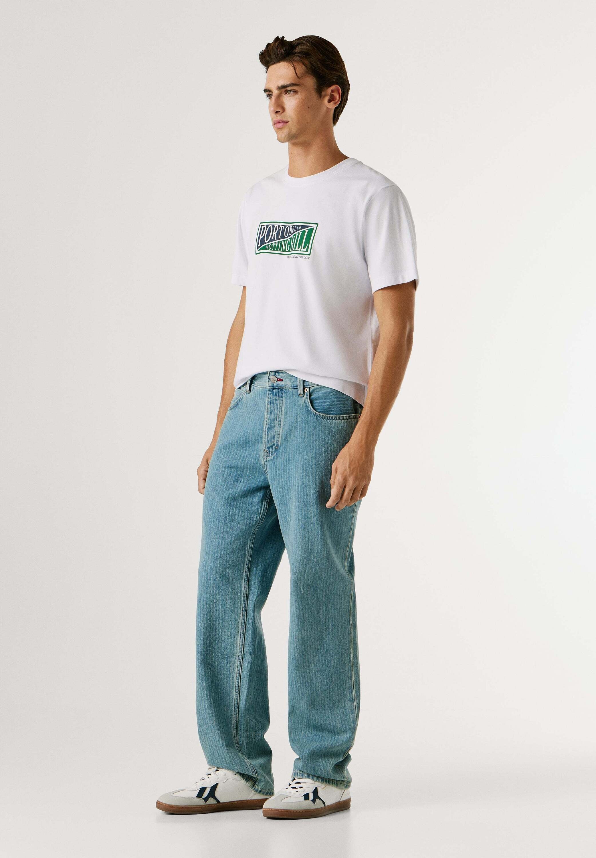 Pepe Jeans Relax-fit-Jeans »relaxed fit jeans LOOSE TAPERED JEANS HELIX STRIPED«
