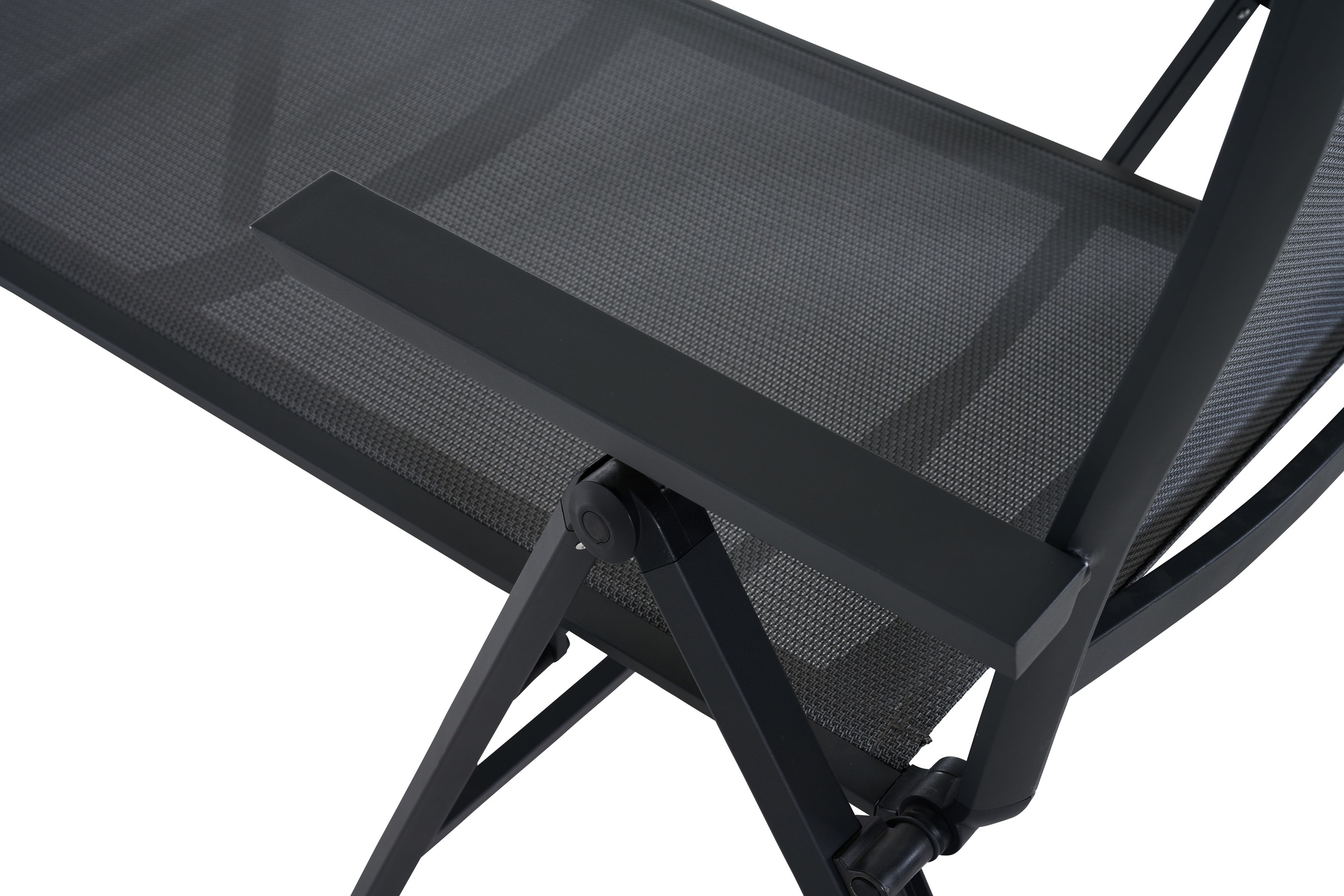 Siena Garden Gartenliege »TAURO« Gestell aus Aluminium, Ranotex® Bezug royal-grey, klappbar