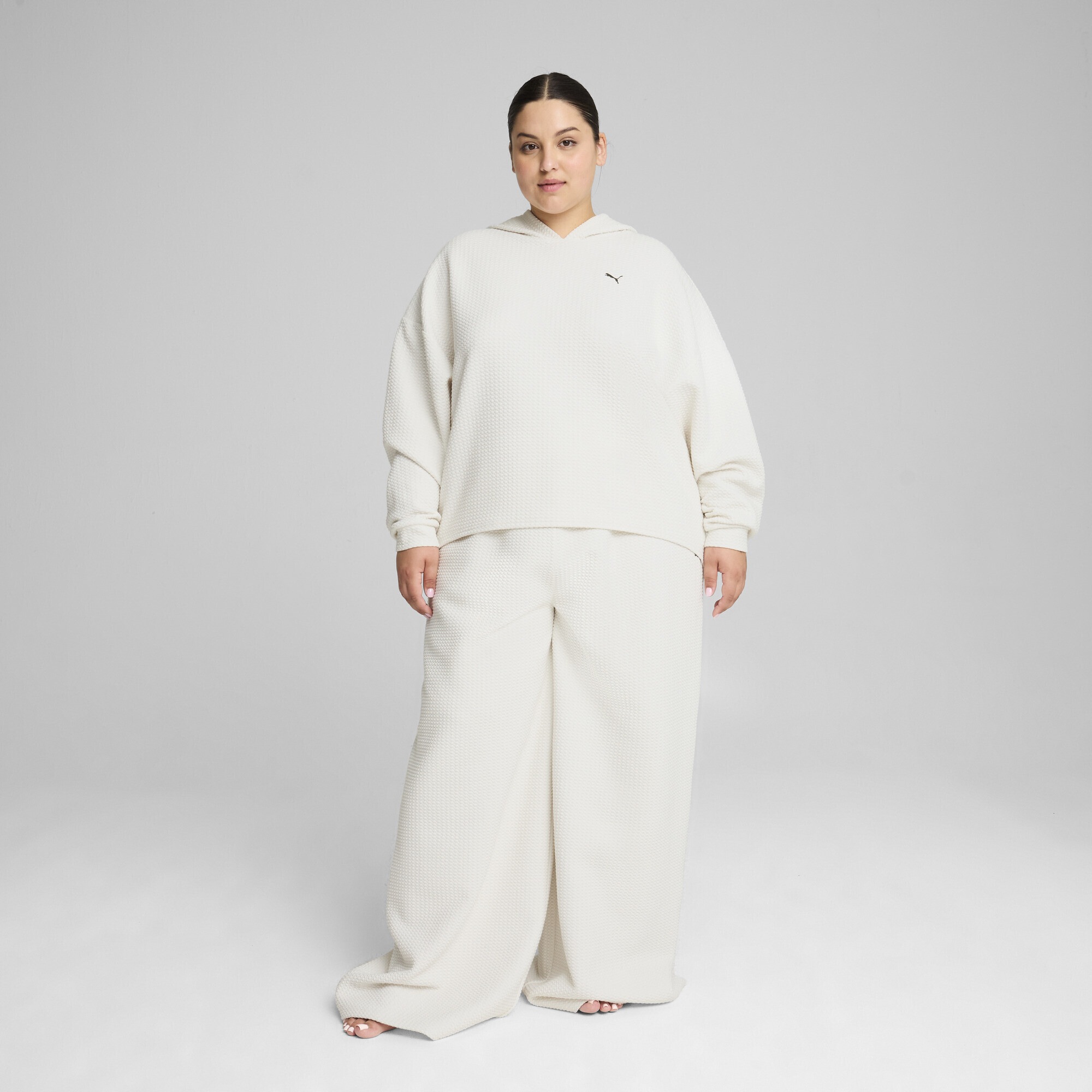 PUMA Kapuzenpullover »STUDIO Textured Hoodie Damen«