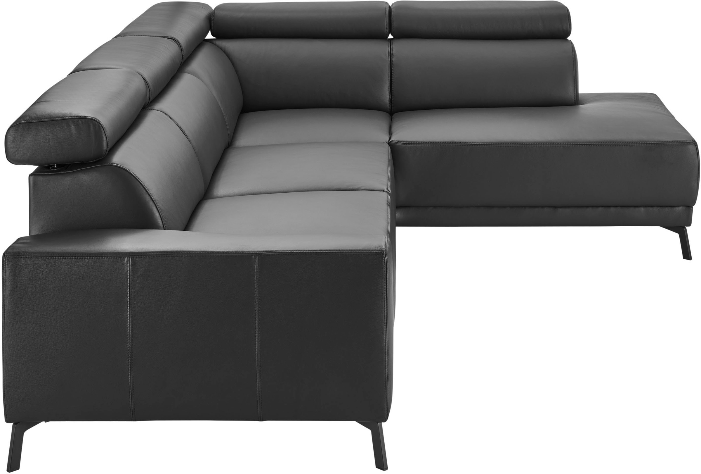 3C Candy Ecksofa »Greve modern und bequem, inkl. manueller Kopfteilverstellung, L-Form«, wahlweise mit motorischem Sitzvorzug