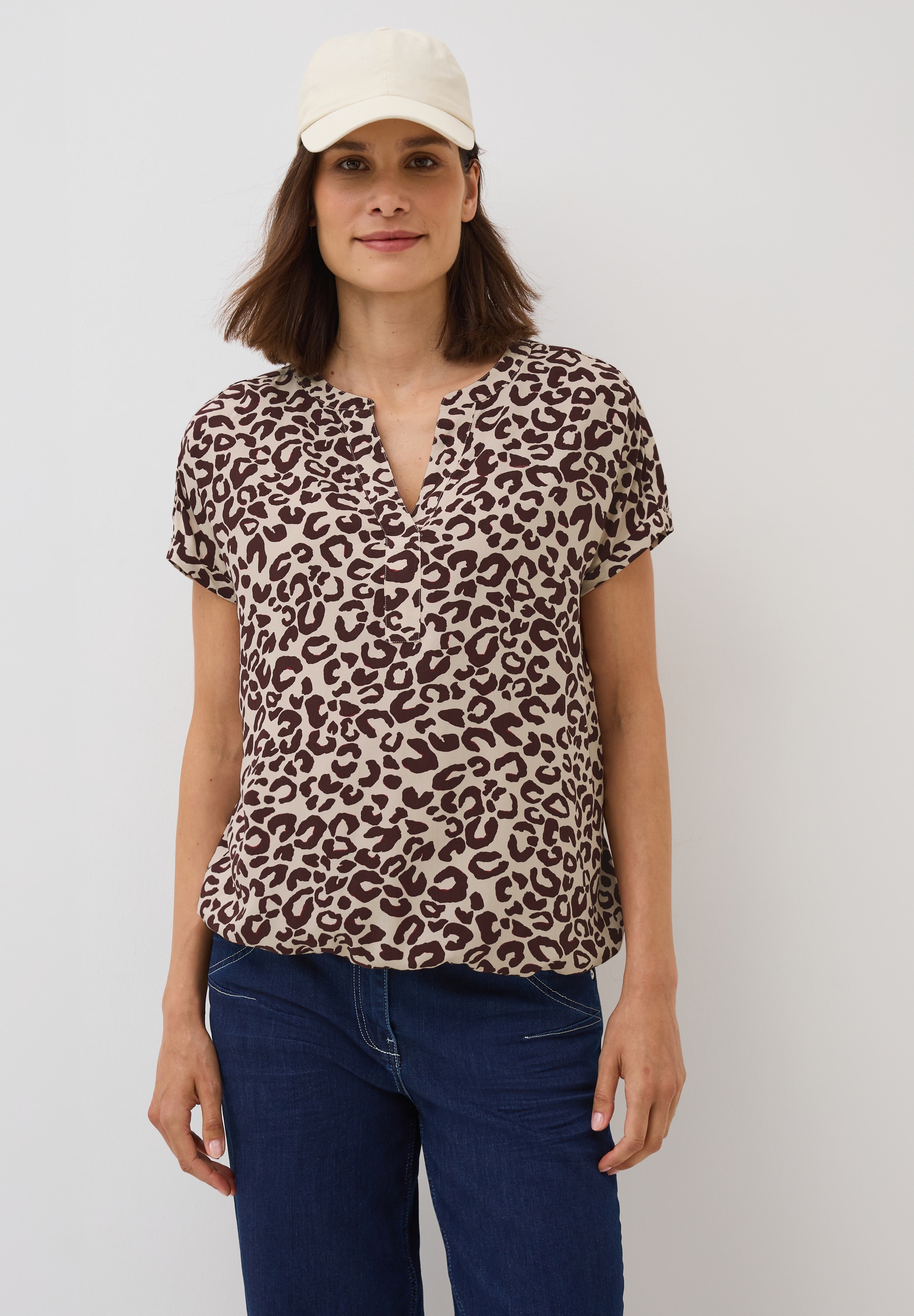 Cecil Kurzarmbluse, Feel Good Fit günstig online kaufen
