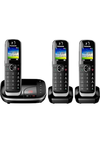Panasonic Schnurloses DECT-Telefon »KX-TGJ323«, (Mobilteile: 3), mit Anrufbeantworter kaufen