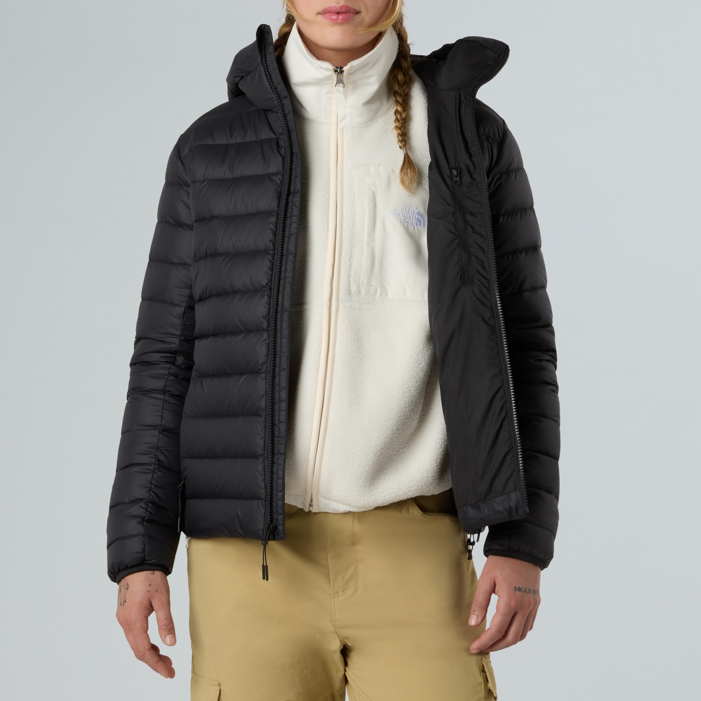 The North Face Daunenjacke »W CLASSIC DOWN HOODED JACKET«, (1 St.), Daunenfüllung, sehr warm, wetterfest