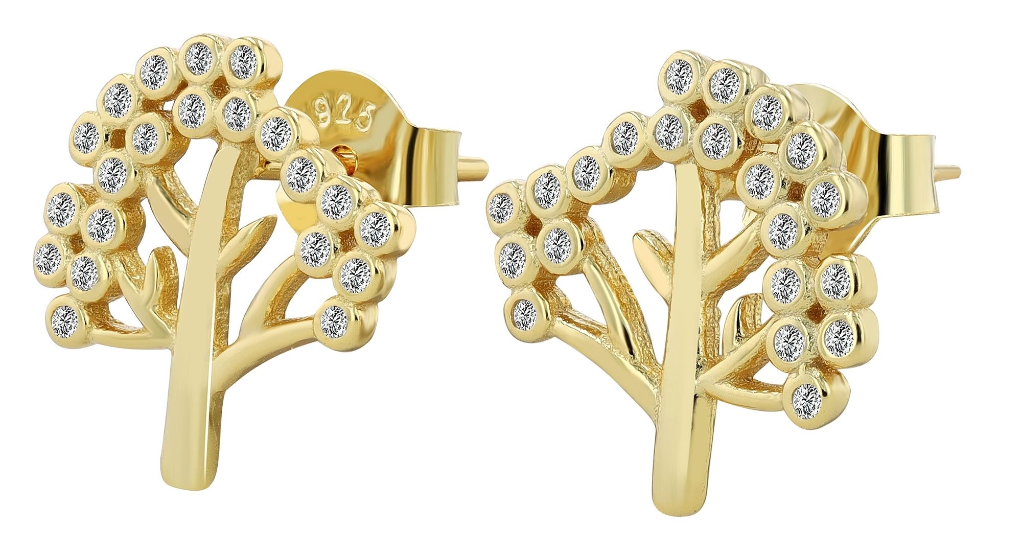 Adelia´s Paar Ohrhänger "Damen Ohrringe – Ohrstecker Lebensbaum aus 925 Sil günstig online kaufen