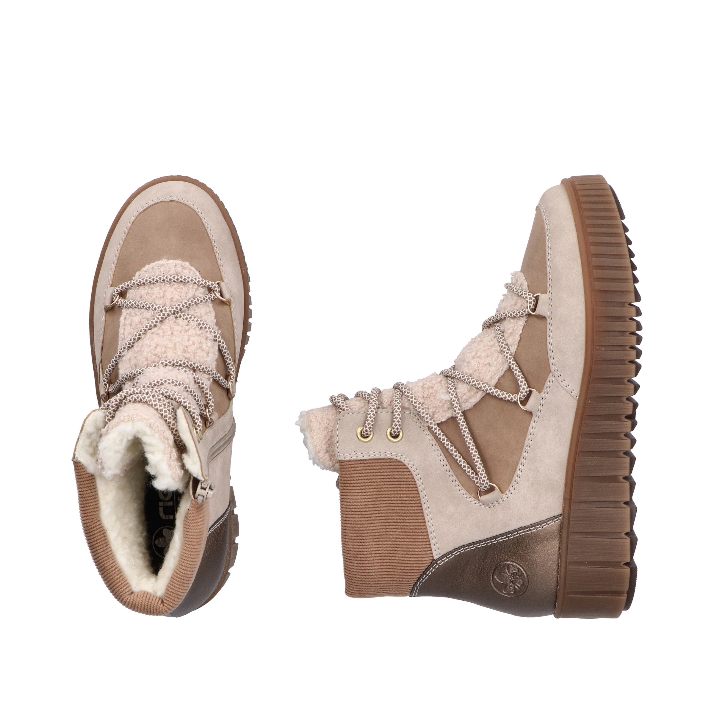 Rieker Winterboots  Schnürboots, Plateauboots, mit Warmfutter