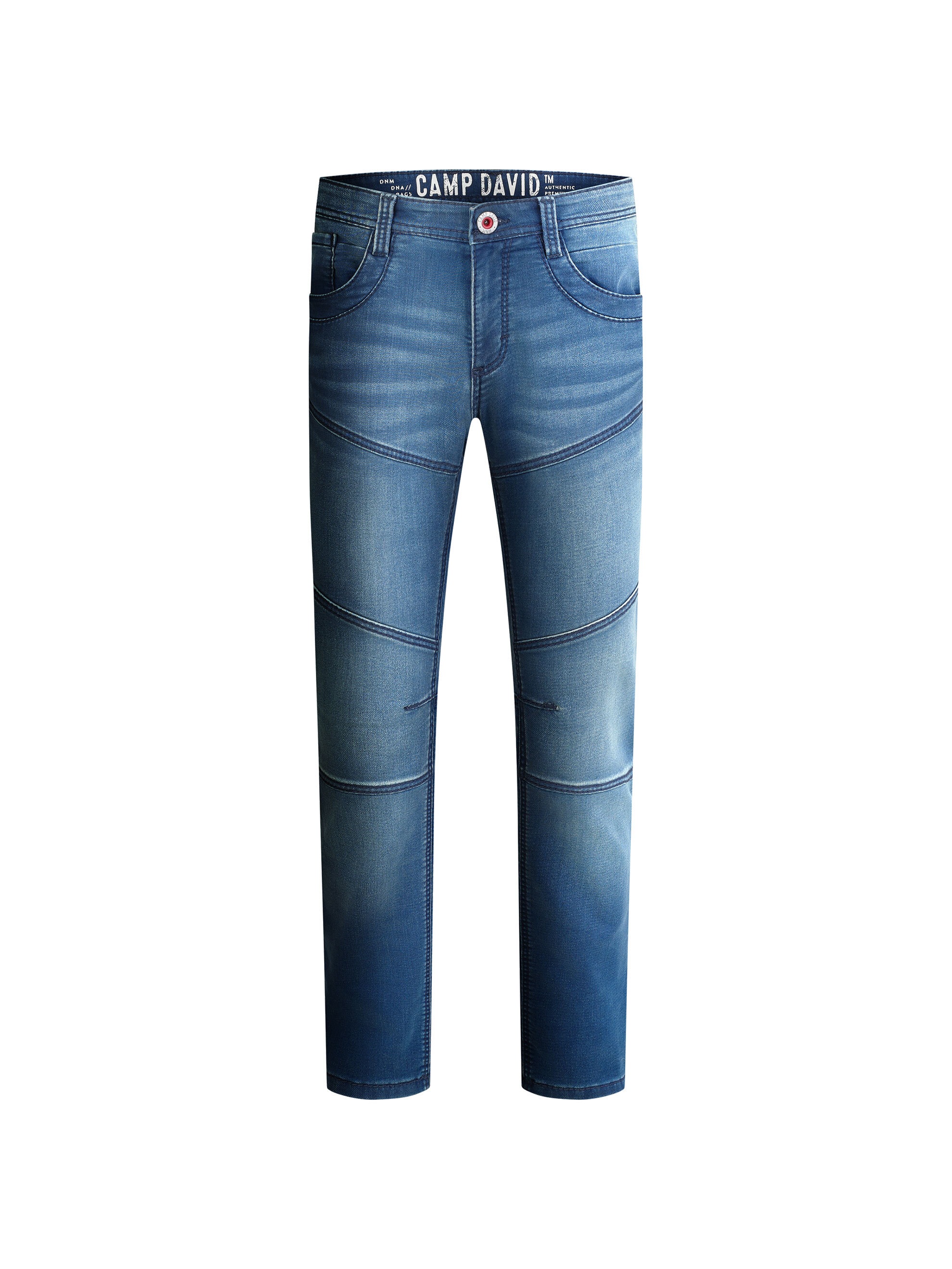 CAMP DAVID Regular-fit-Jeans mit Teilungsnähten