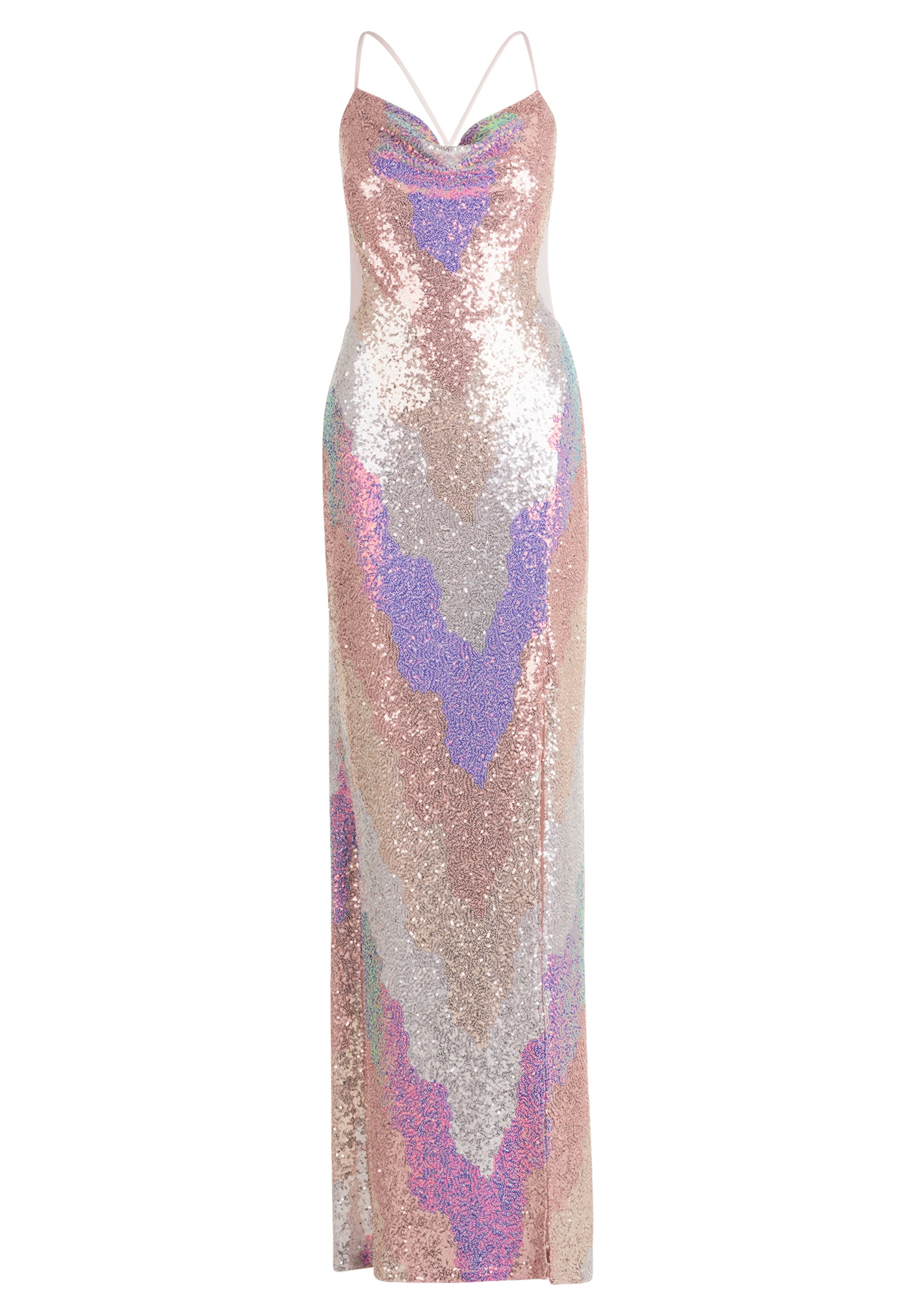 Vera Mont Abendkleid "Vera Mont Damen Abendkleid mit Pailletten", Cut-Outs günstig online kaufen