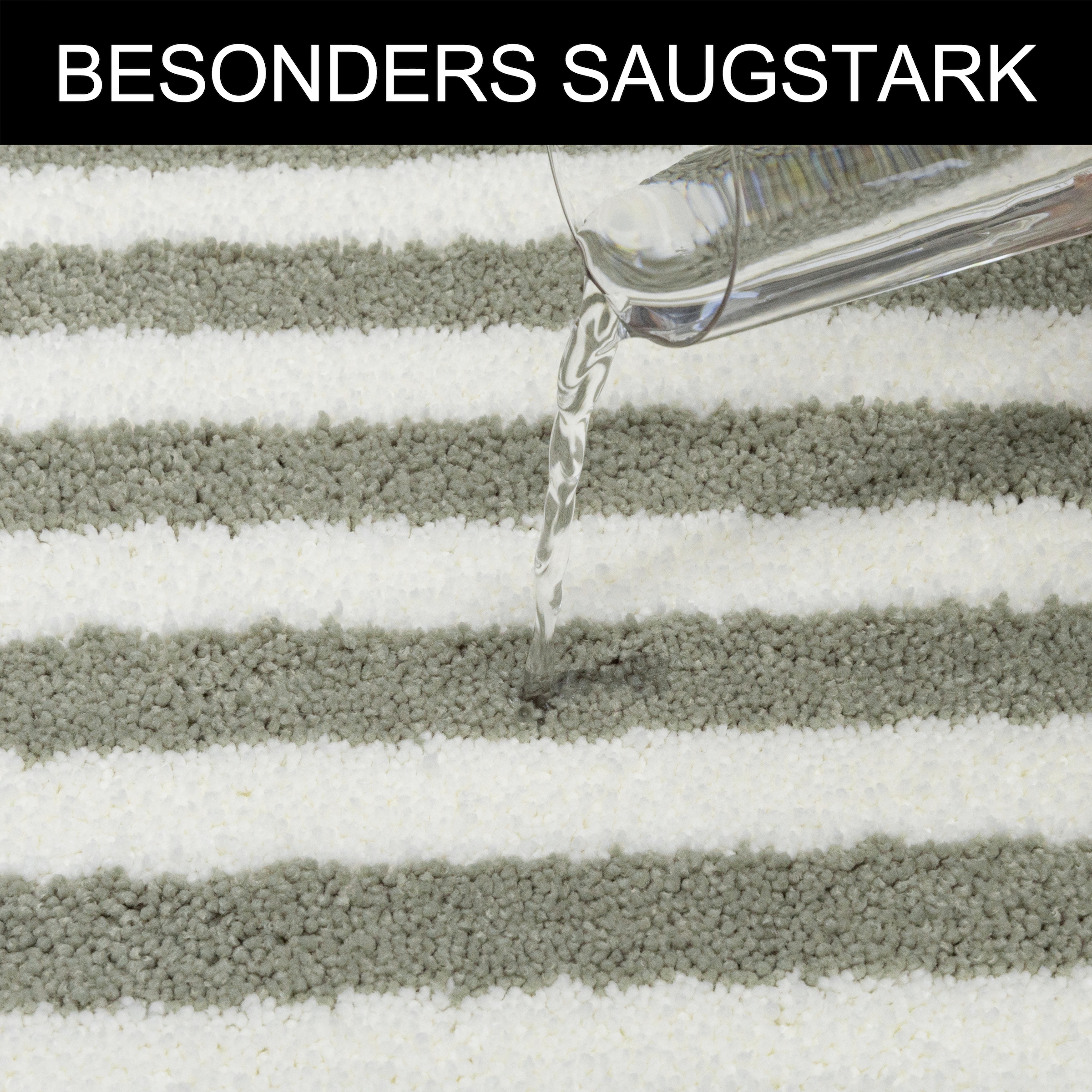 OTTO home Badematte »Streifen, Jannika, Badvorleger, Badezimmer Teppich« Höhe 12 mm rutschhemmend beschichtet fußbodenheizungsgeeignet | schnell trocknend Scandi, modern, gestreift, Badteppich, Badematten