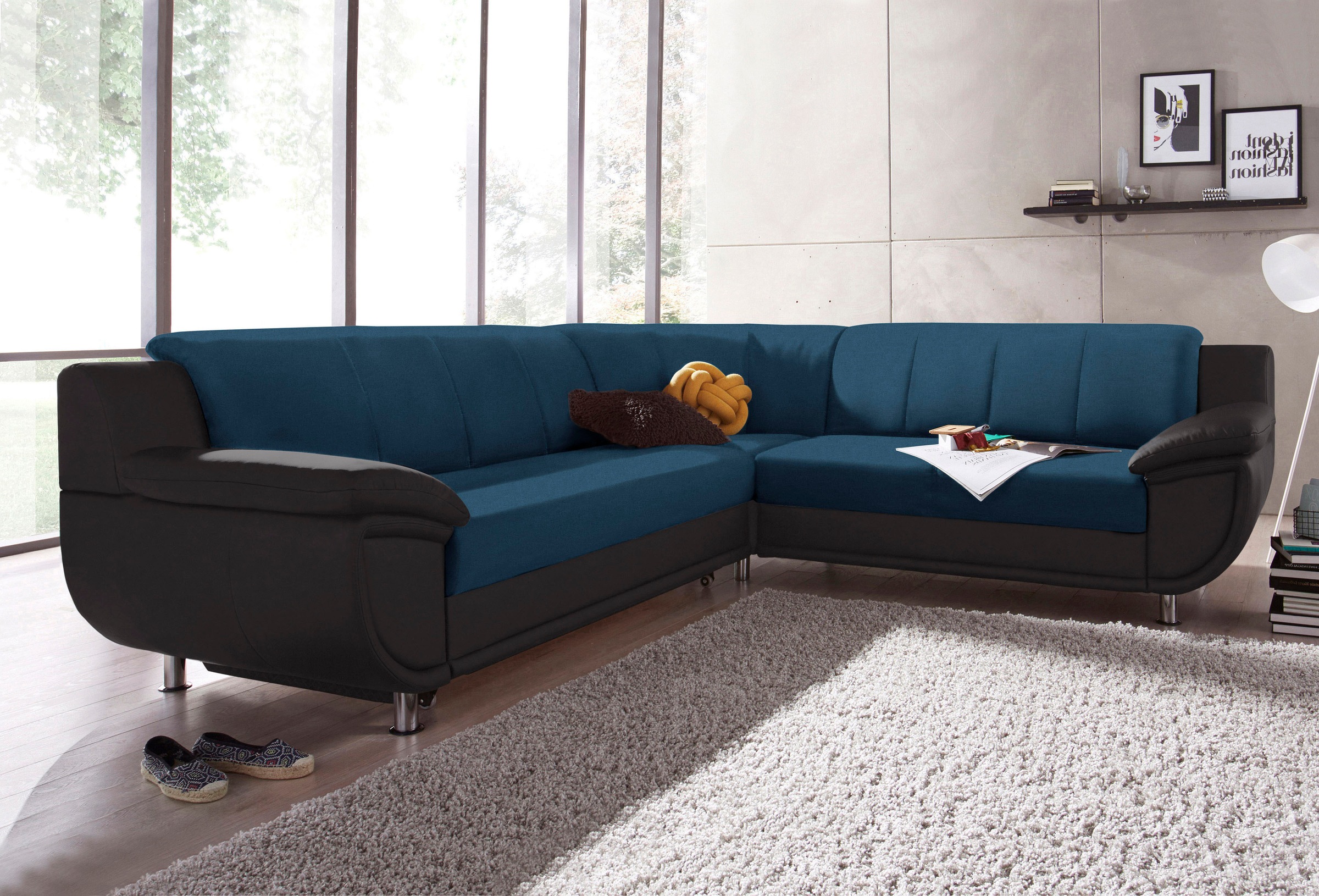 TRENDMANUFAKTUR  Ecksofa »Rondo 3 L-Form« patogi su Fed...
