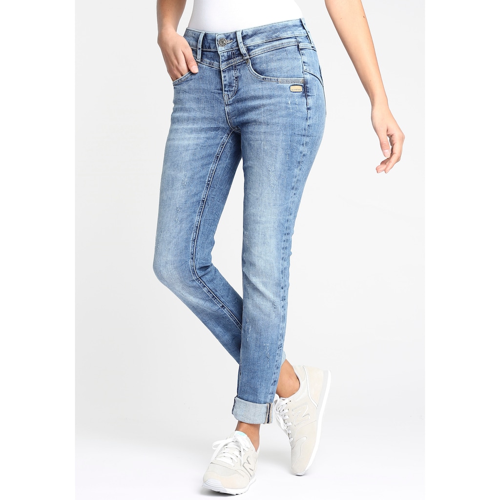 GANG Skinny-fit-Jeans »94MARISSA«, mit modischer V-Passe vorn & hinten