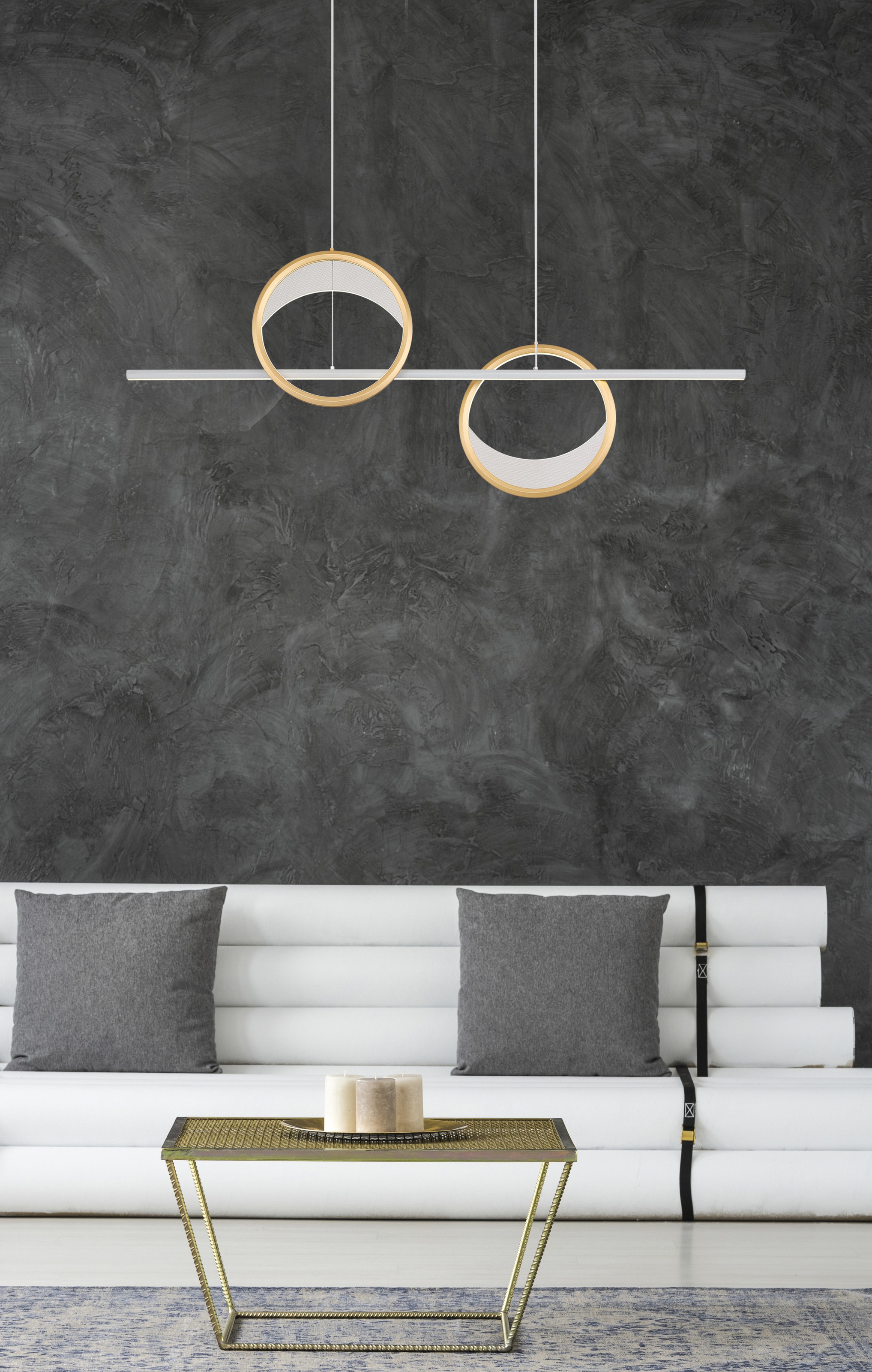 GLOBO LIGHTING Hängeleuchte »UMBRA« LED-Modul 1 Stk. warmweiß - kaltweiß Hängelampe Esszimmer-Leuchte Esstischleuchte Wohnzimmer