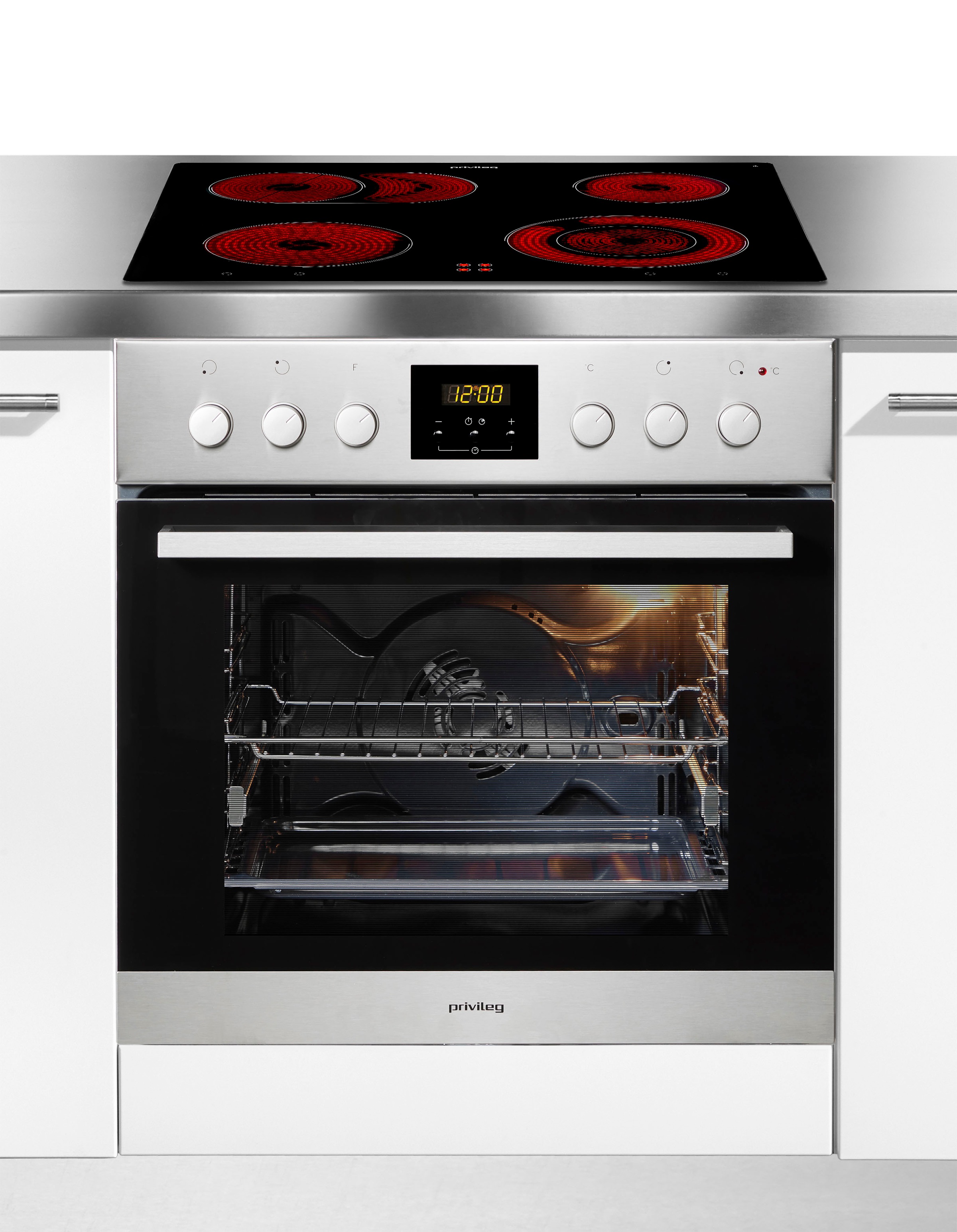 Privileg Elektro-Herd-Set "PHVR6 OH5V1 IN" mit 1-fach-Teleskopauszug Hydrol günstig online kaufen