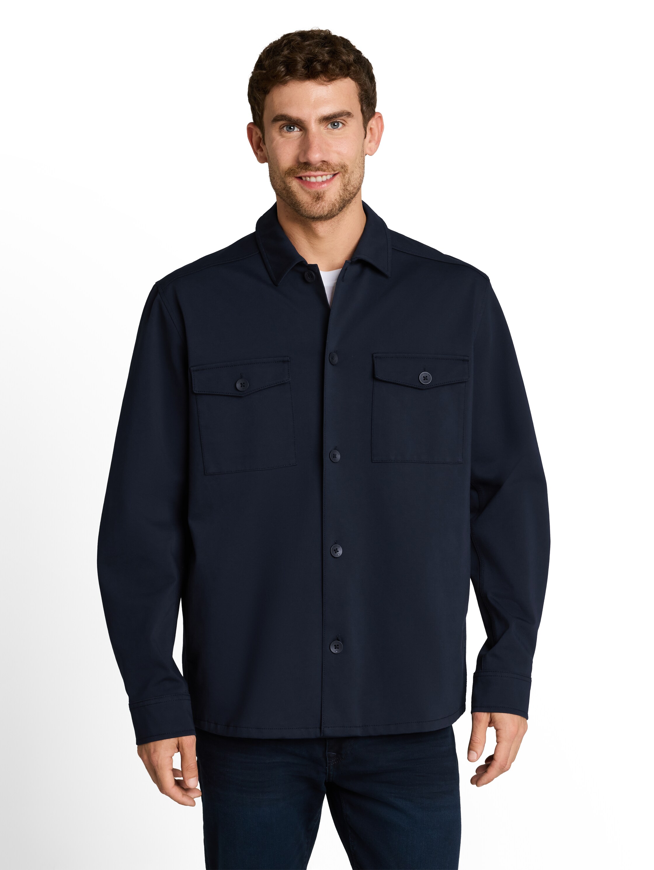 TOM TAILOR Langarmhemd im Overshirt-Style und mit Hemdkragen