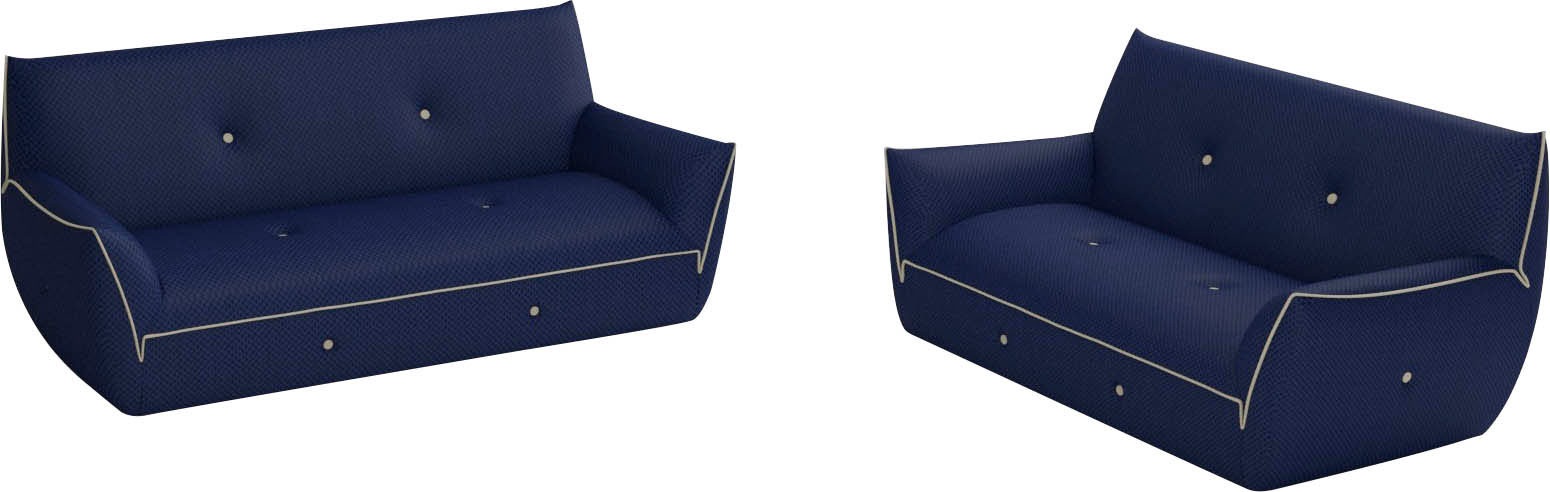 Egoitaliano Polstergarnitur "Yuki, extravagantes Design und höchster Sitzko günstig online kaufen