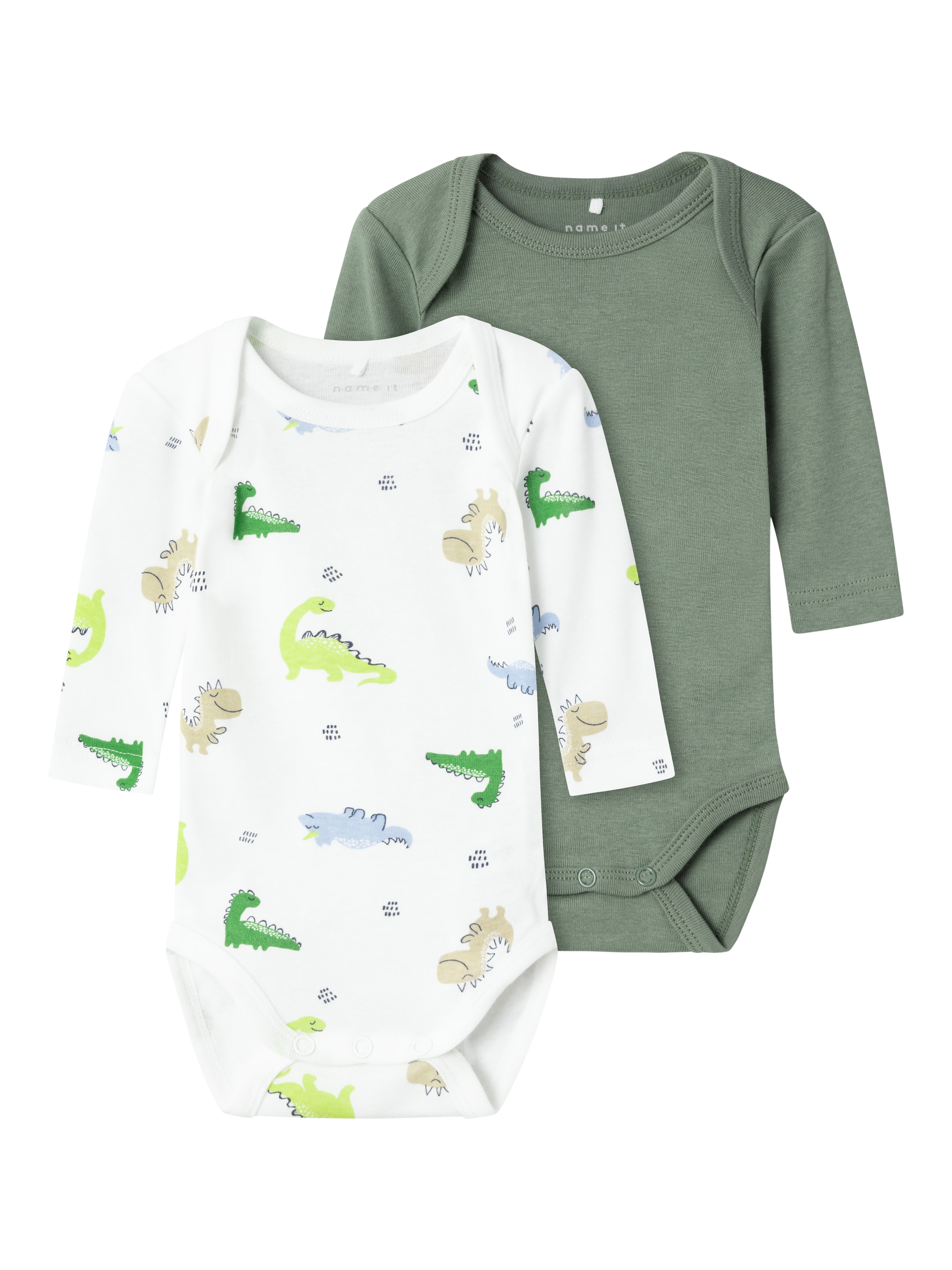 Body »NBMBODY 2P LS WILD LIME DINO NOOS«