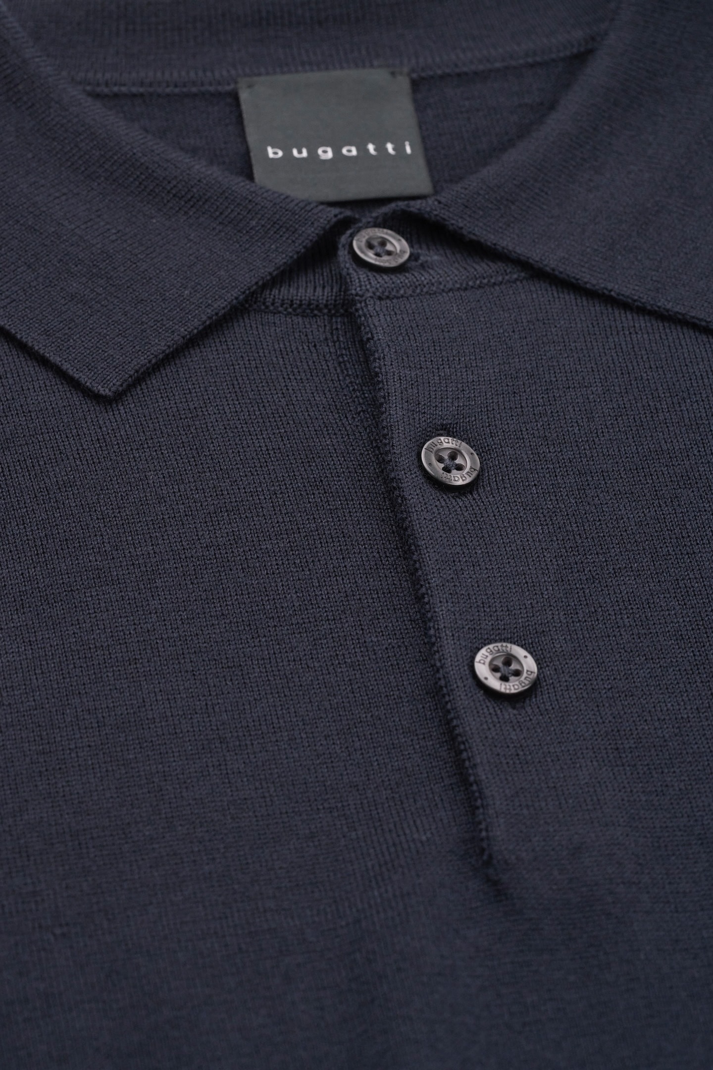 bugatti Langarm-Poloshirt, in moderner Optik