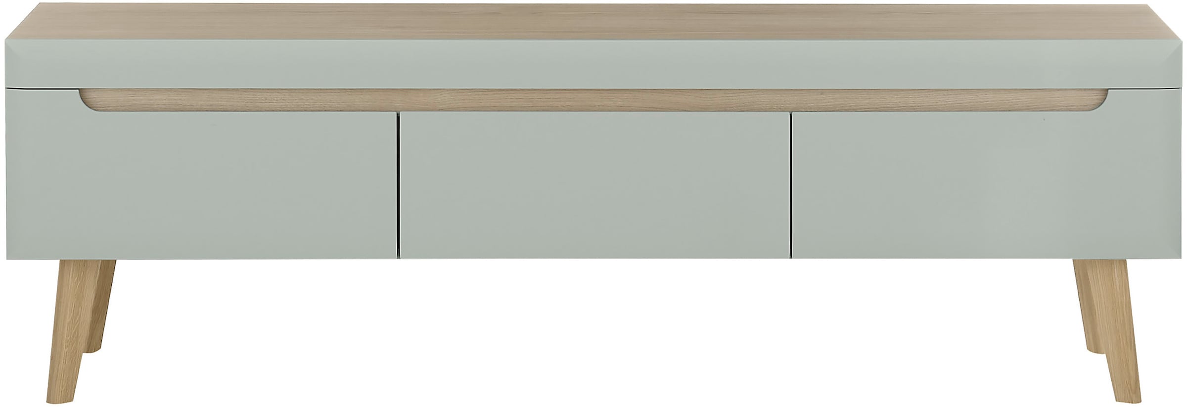 INOSIGN Lowboard »Torge, TV-Unterschrank, TV-Kommode, Fernsehschrank, TV-Board«, (1 St.), abgeschrägte Füße, drei Farben, Scandi Design, 160 cm breit