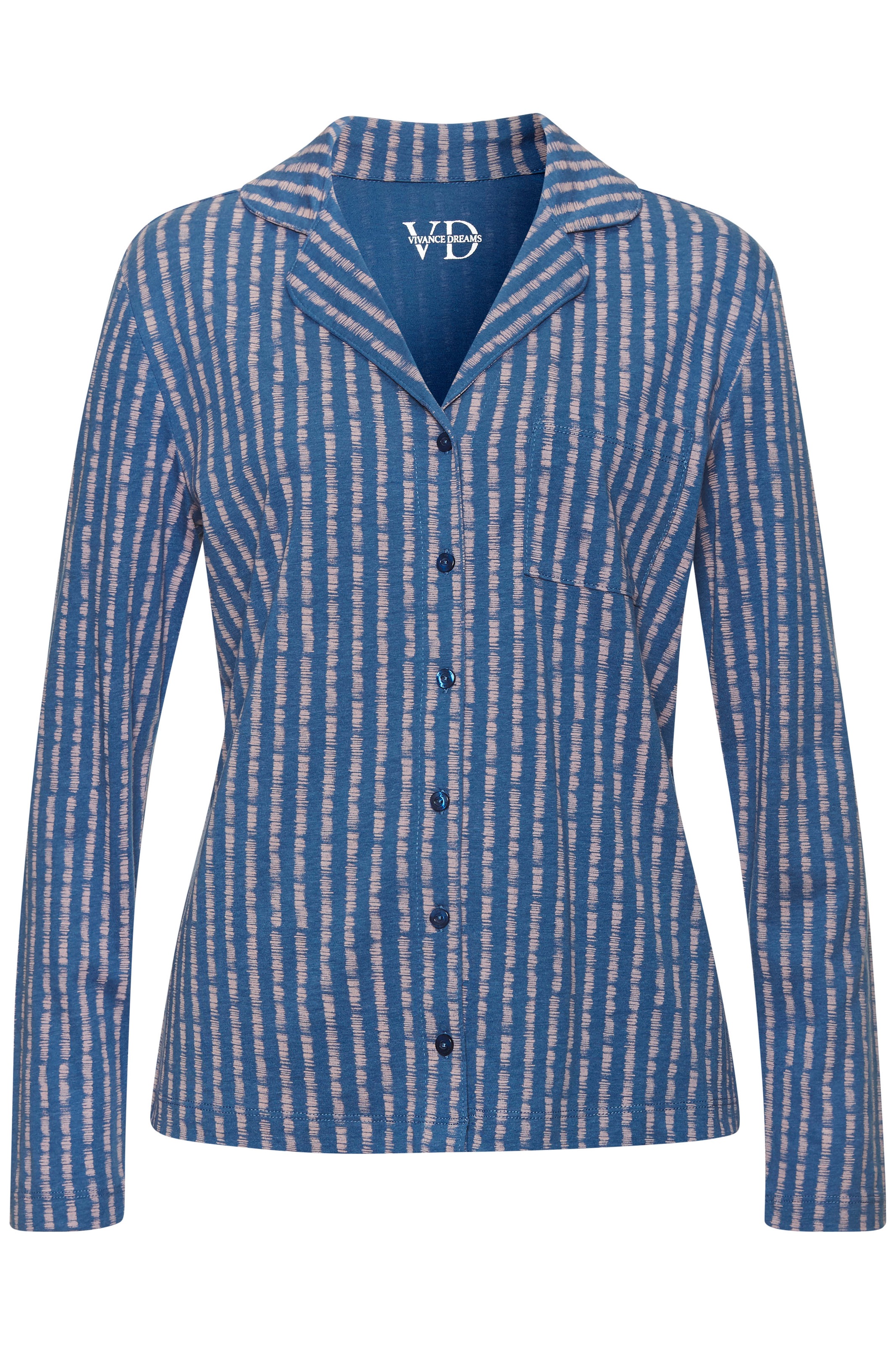 Vivance Dreams Pyjamaoberteil 1-teilig, mit schönem Allover-Muster günstig online kaufen