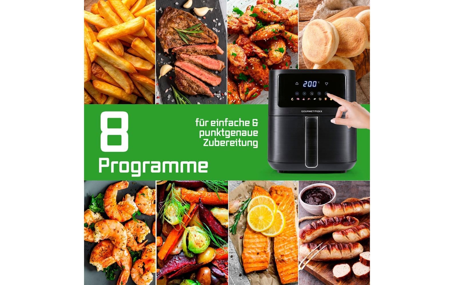 GOURMETmaxx Heißluftfritteuse »AirGenius S 4,5 l« 1500 W