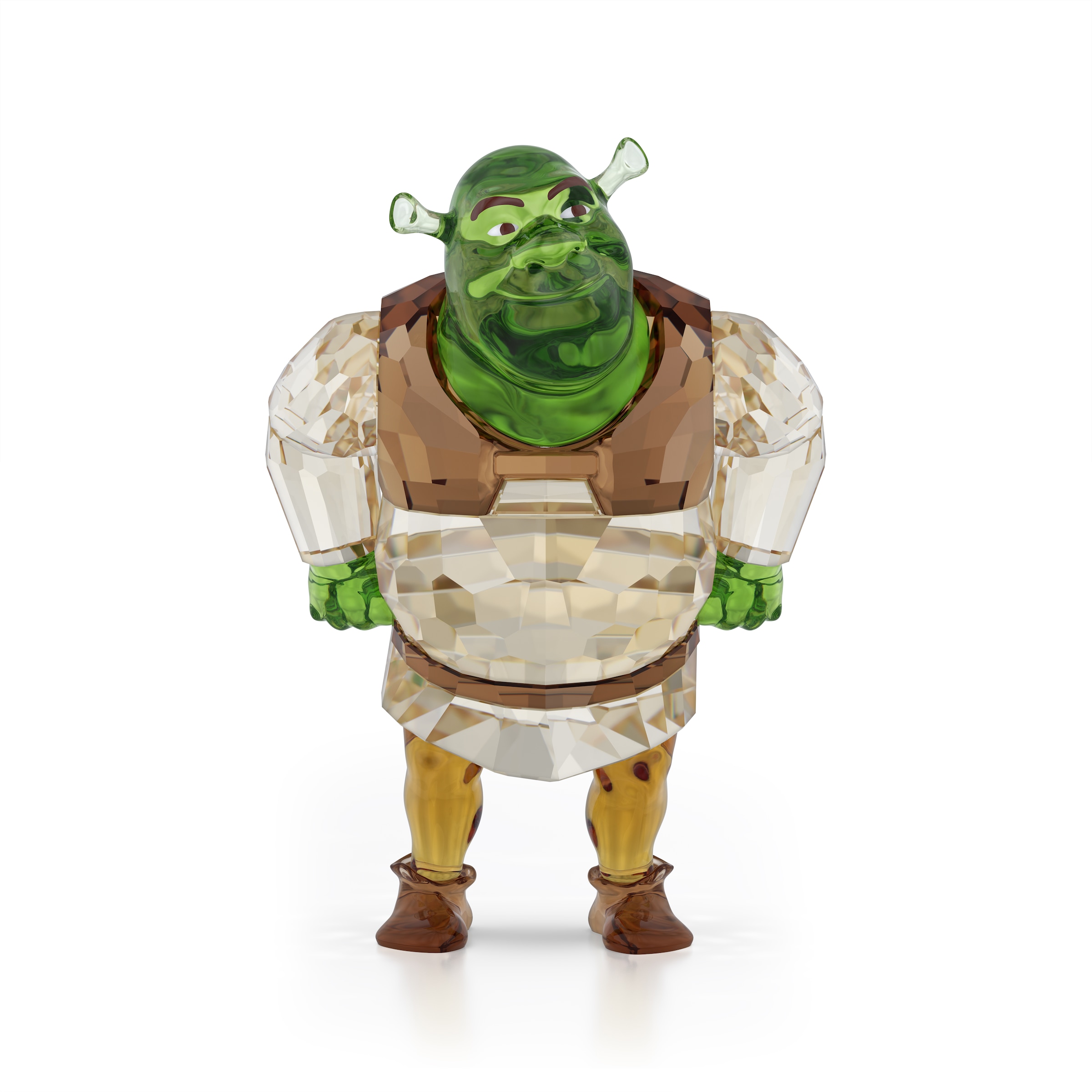 SWAROVSKI Dekofigur "Kristallfigur Sammelfigur SHREK", B/H/T: 8cmbraun, grün, Swarovski Kristall, H:8cm, Dekofiguren, Swarovski Kristall