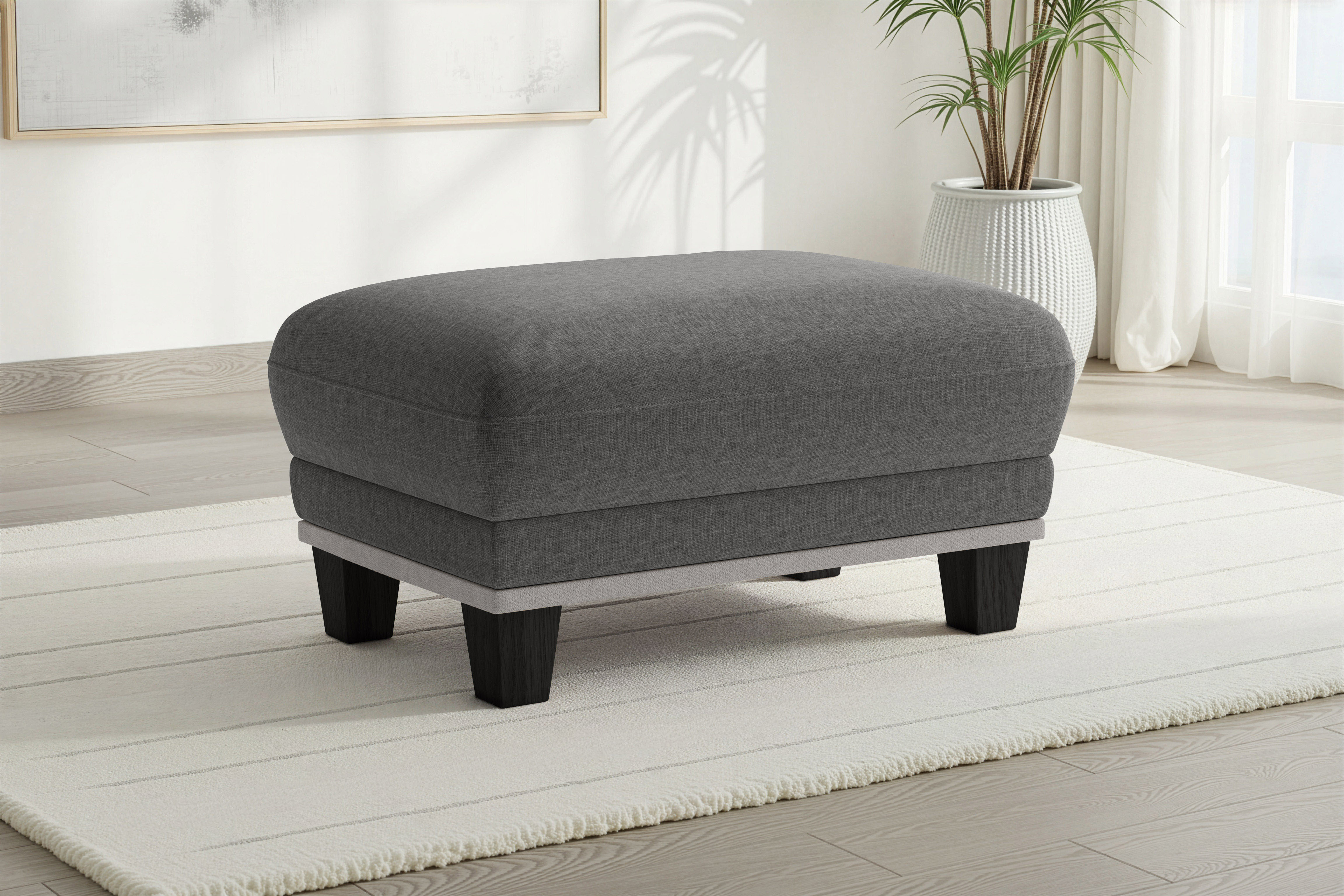 sit&more Polsterhocker "Concept" mit Buchefuß in drei Farben zur Auswahl