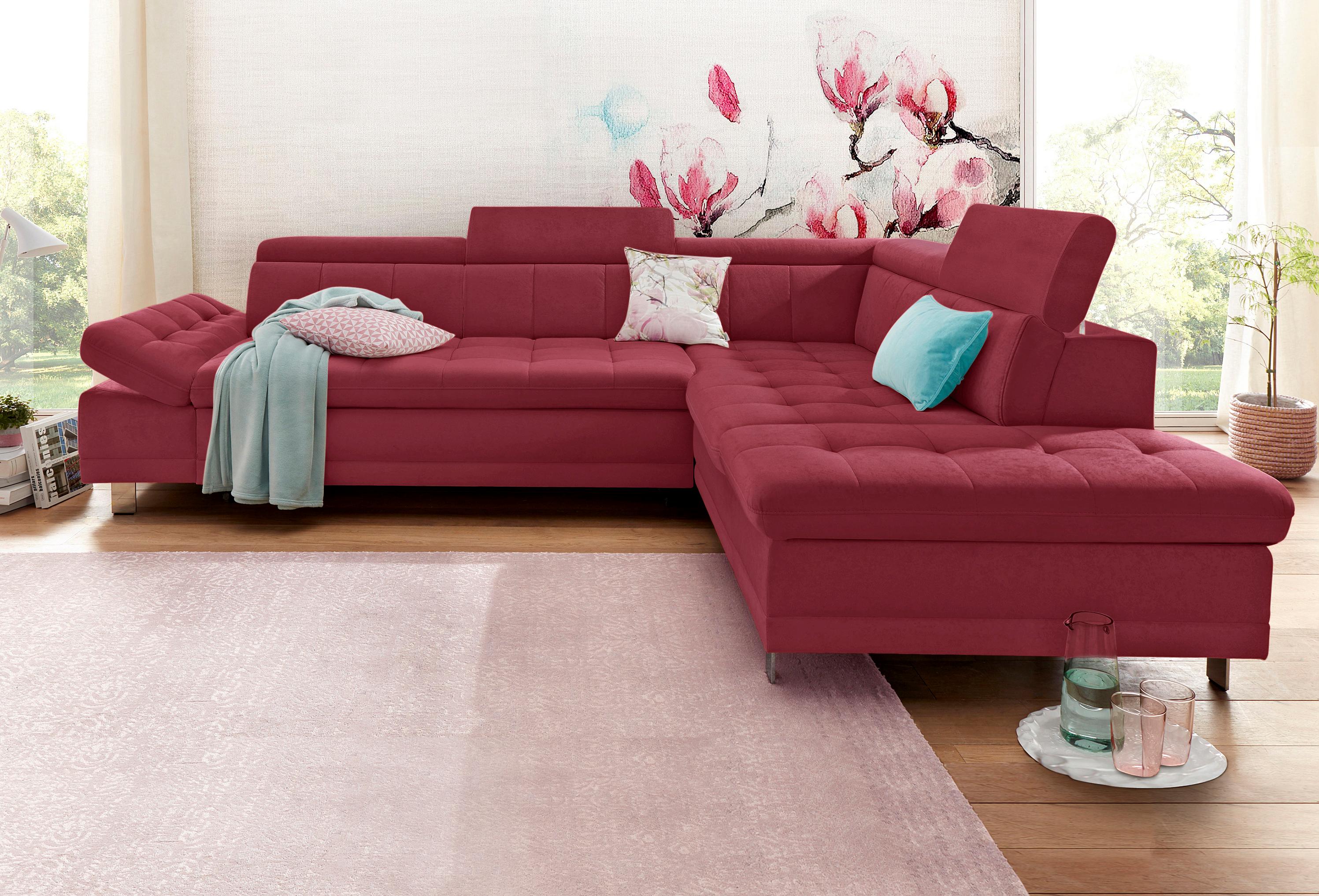 sit&more Ecksofa "Limit L-Form" wahlweise mit Schlaffunktion und Bettkasten
