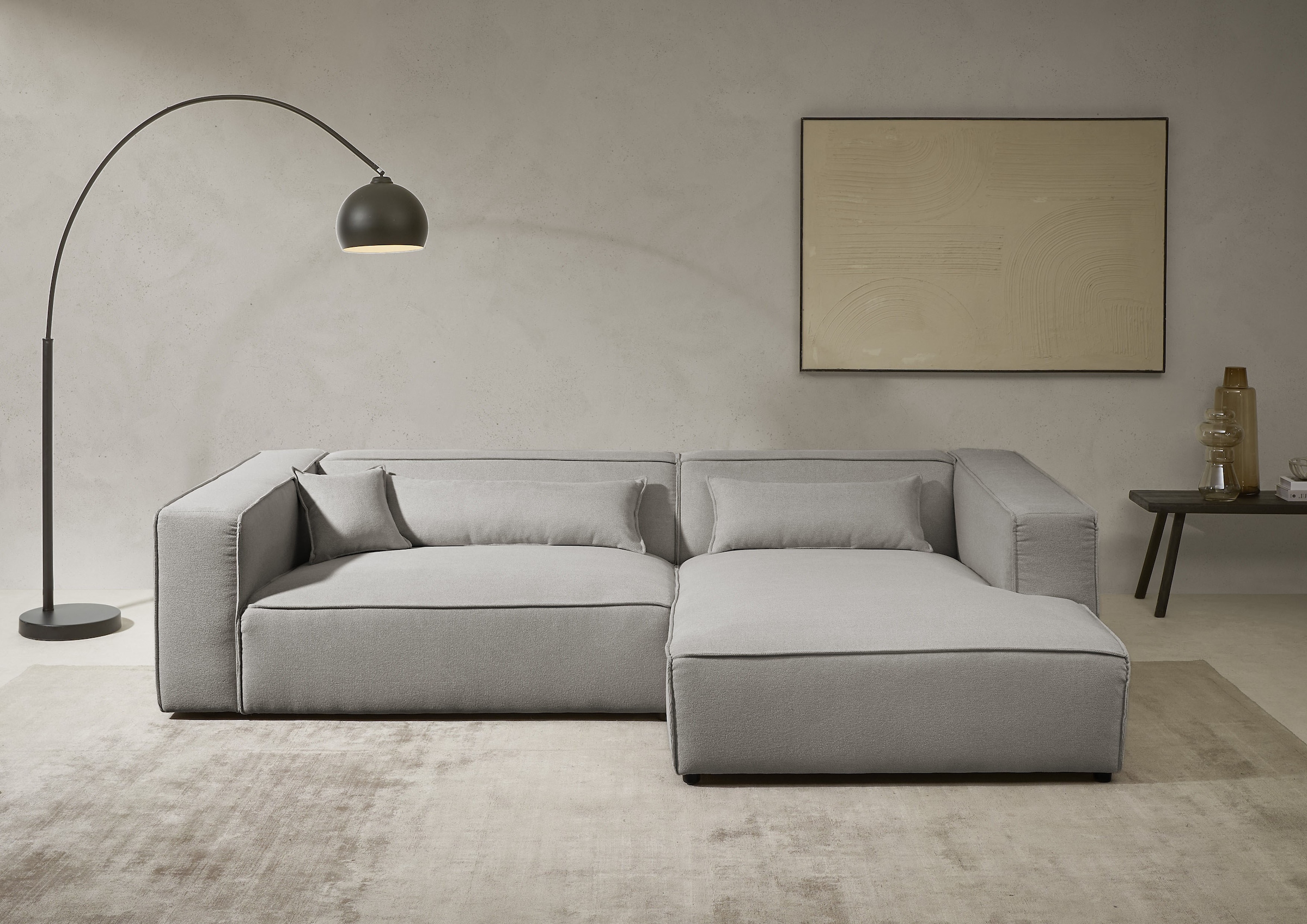 LeGer Home by Lena Gercke Ecksofa "PIARA XXL, Big-Sofa in Cord oder Leineno günstig online kaufen