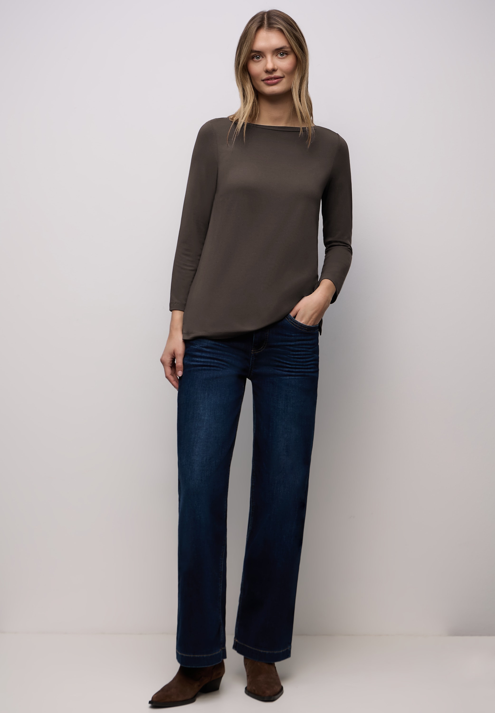 STREET ONE 3/4-Arm-Shirt mit 3/4 Ärmeln