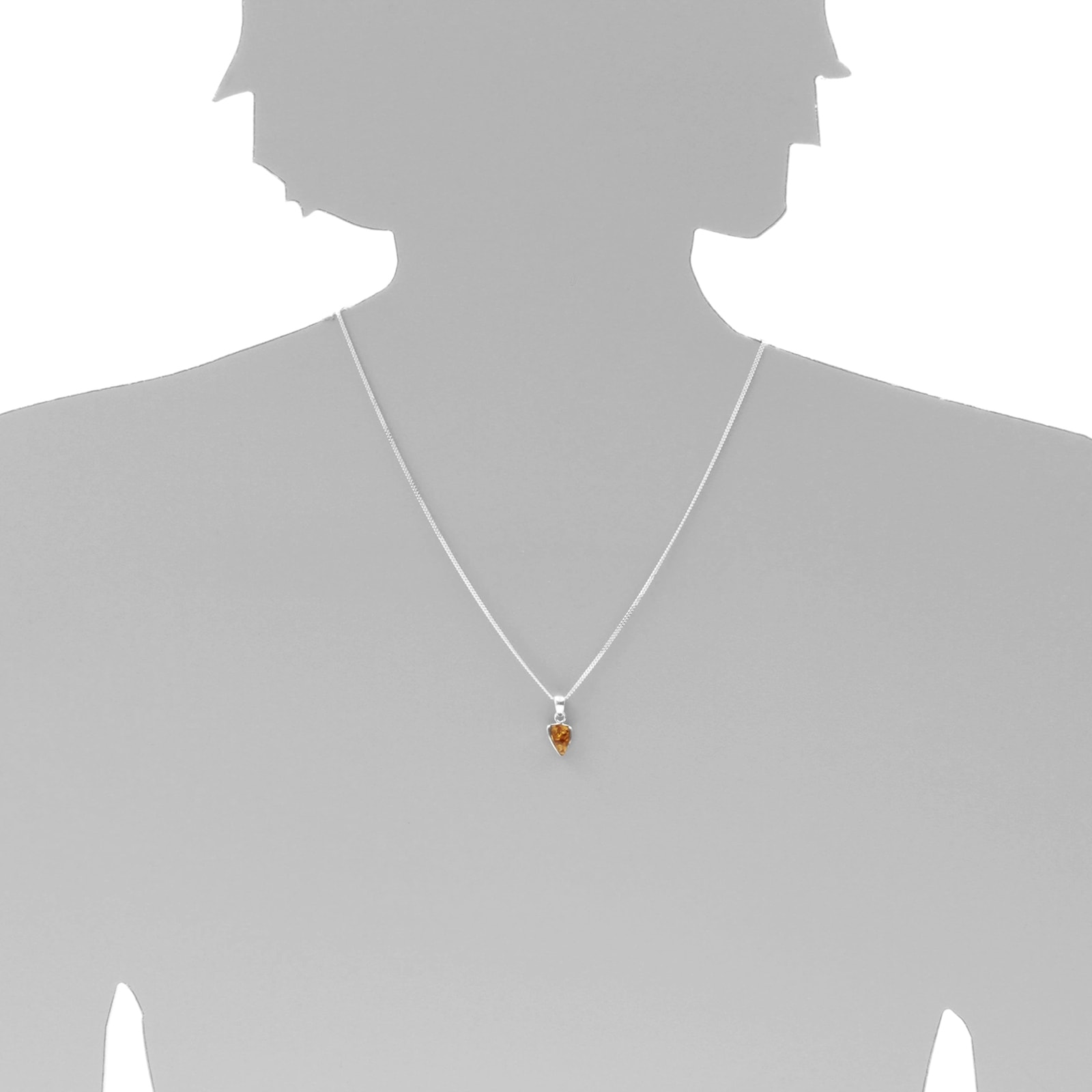 OSTSEE-SCHMUCK Kette mit Anhänger »- Lara - Silber 925/000 - Bernstein«