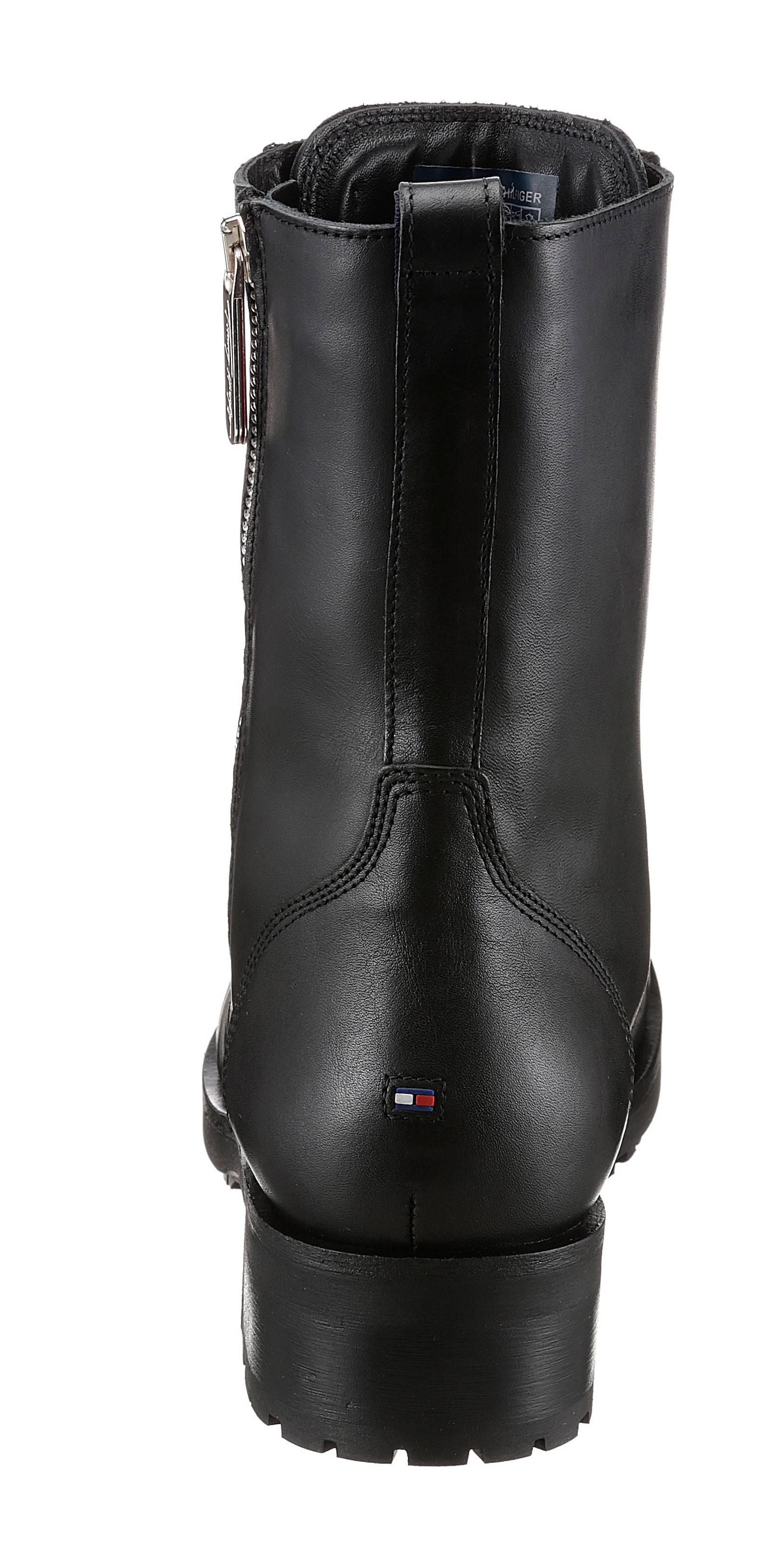 Tommy Hilfiger Bikerboots »TH ESSENTIALS BIKER BOOT«, mit praktischem Außenreißverschluss