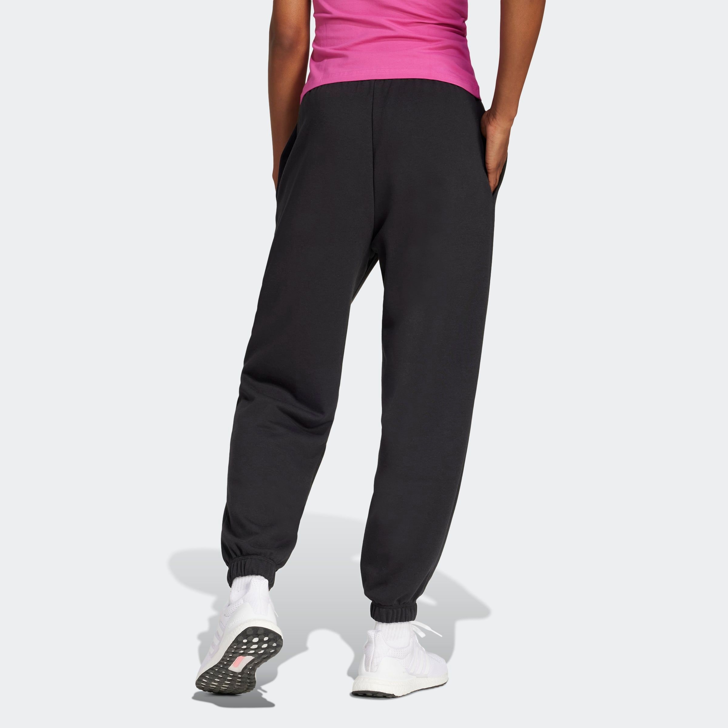adidas Sportswear Sporthose »W LIN FT CF PT«, (1 tlg.), Locker geschnitten, hoher Bund, aus weichem French Terry