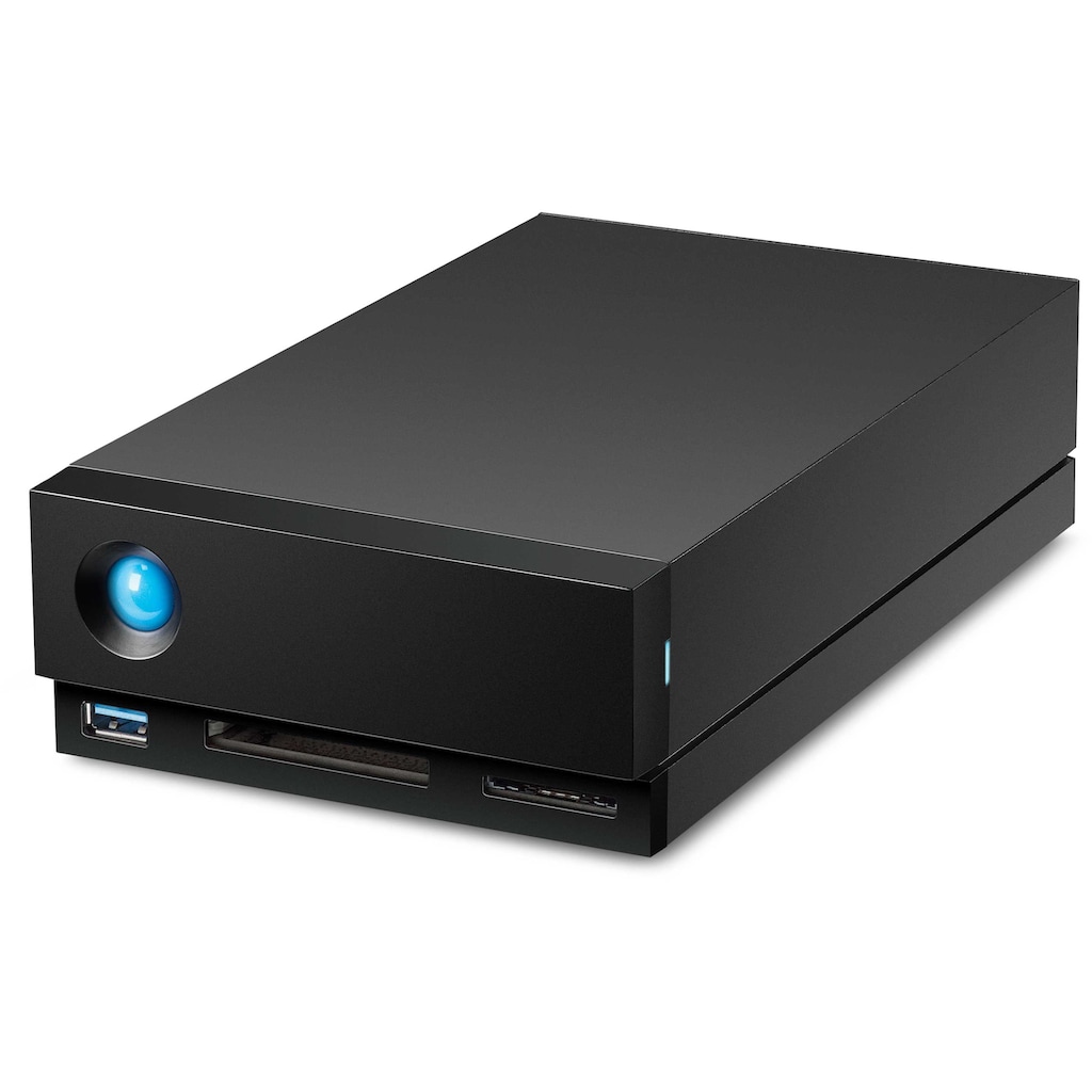 LaCie HDD-NAS-Festplatte »1big Dock«, Anschluss Thunderbolt 3-DisplayPort-SD-/CF-Kartensteckplätze-USB