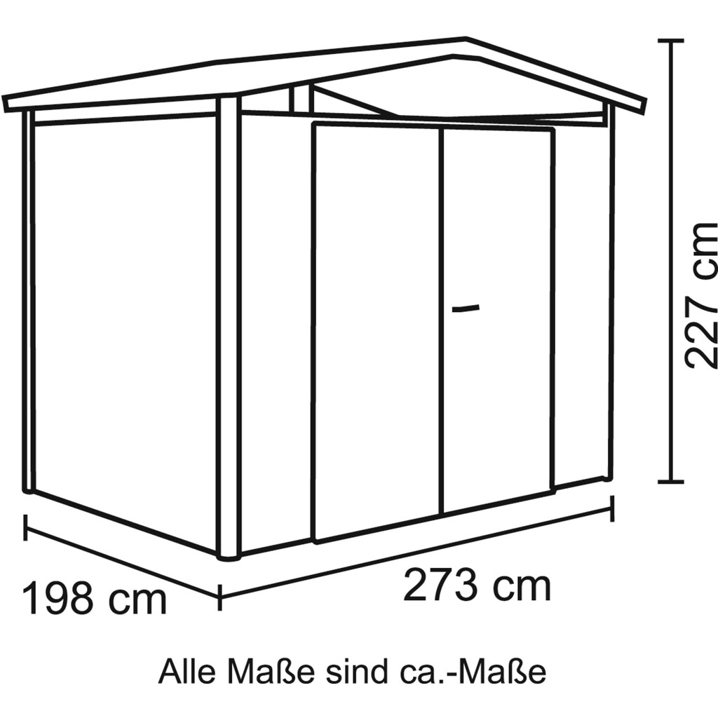 Biohort Gerätehaus »Panorama P2«