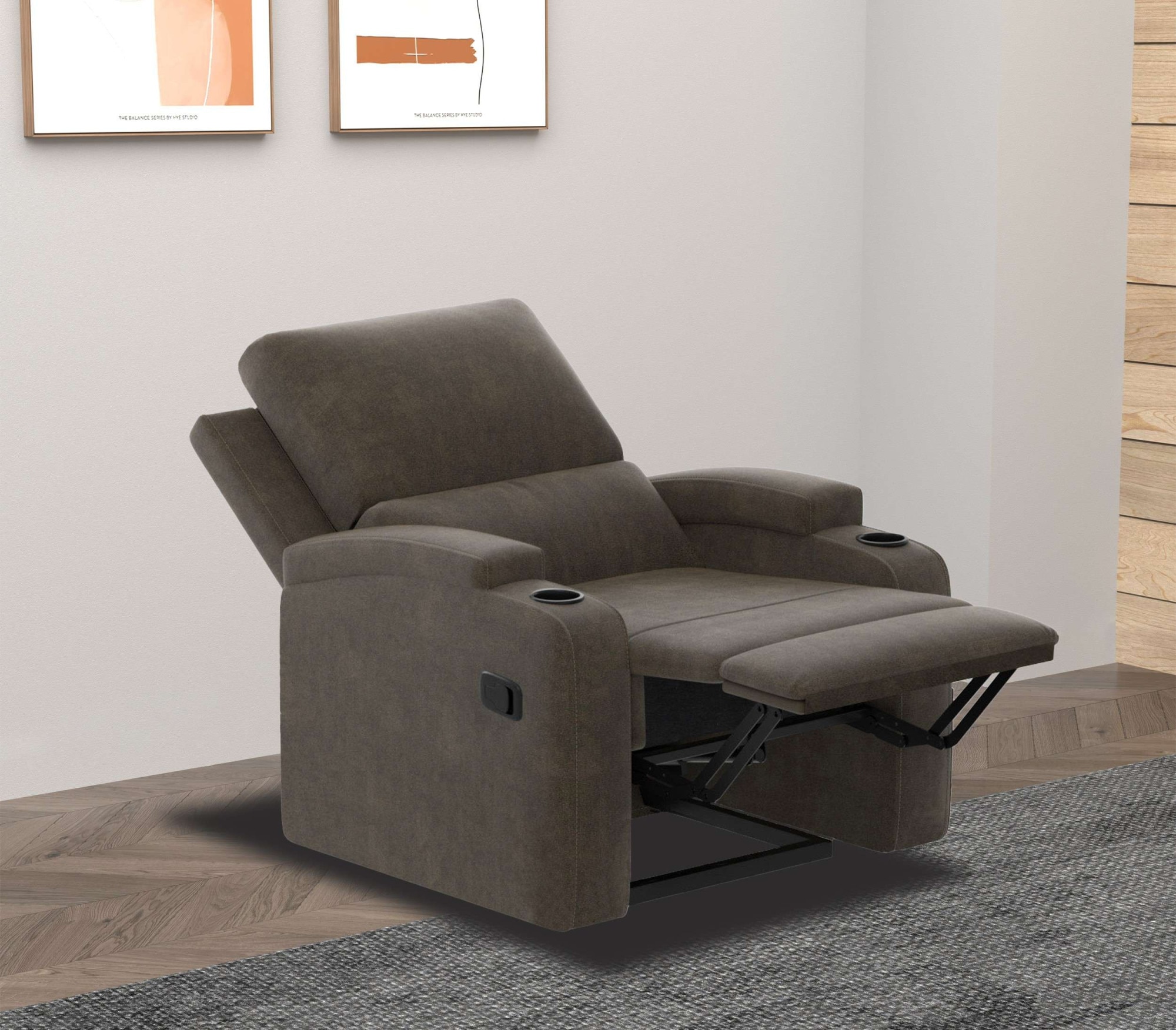 OTTO home Relaxsessel »NAPORI Microfaser, Kinosessel, Multimedia-Sessel« TV-Sessel, Kinosessel mit Relaxfunktion und Getränkehalter