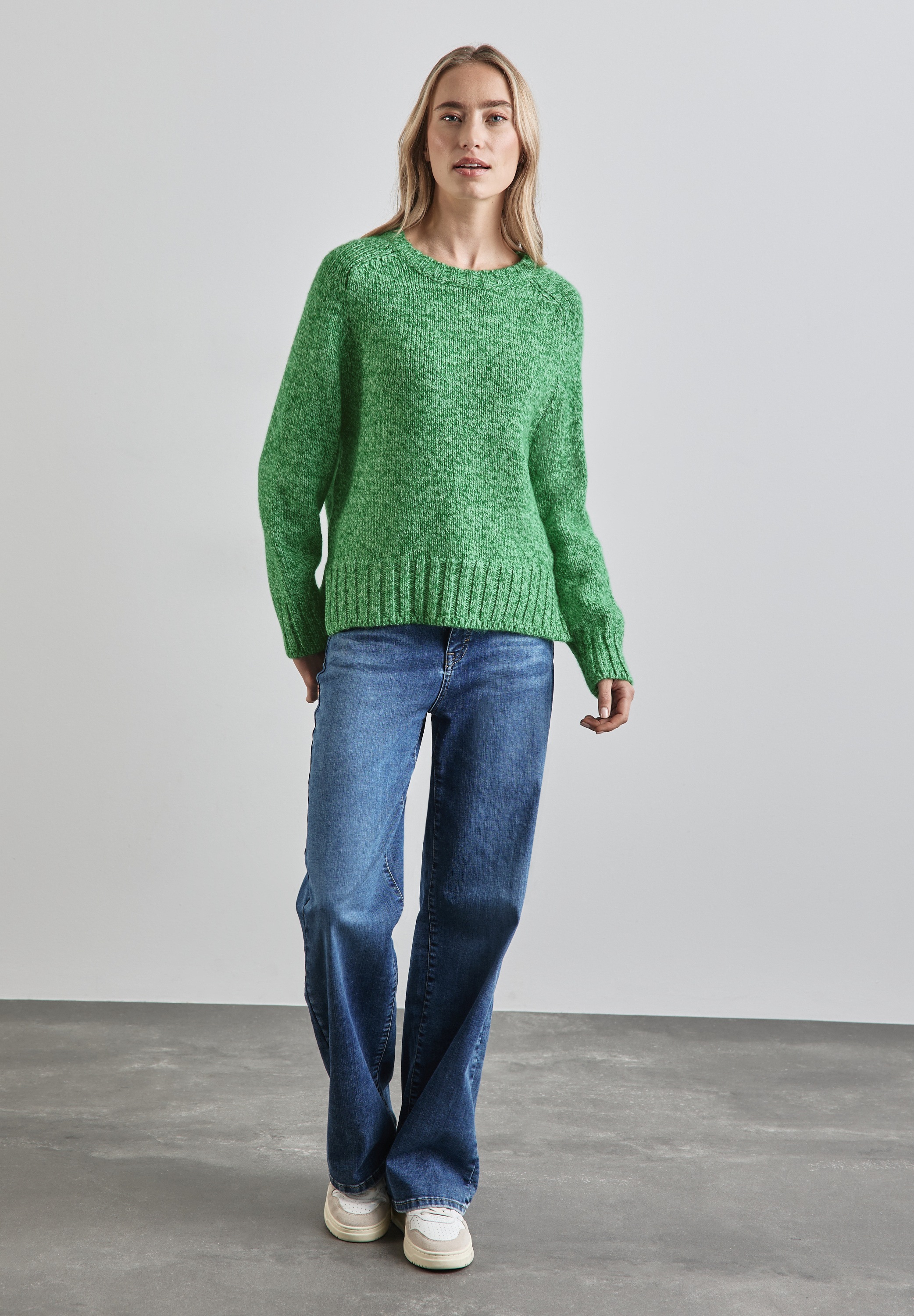 STREET ONE Strickpullover, mit Rundhalsausschnitt