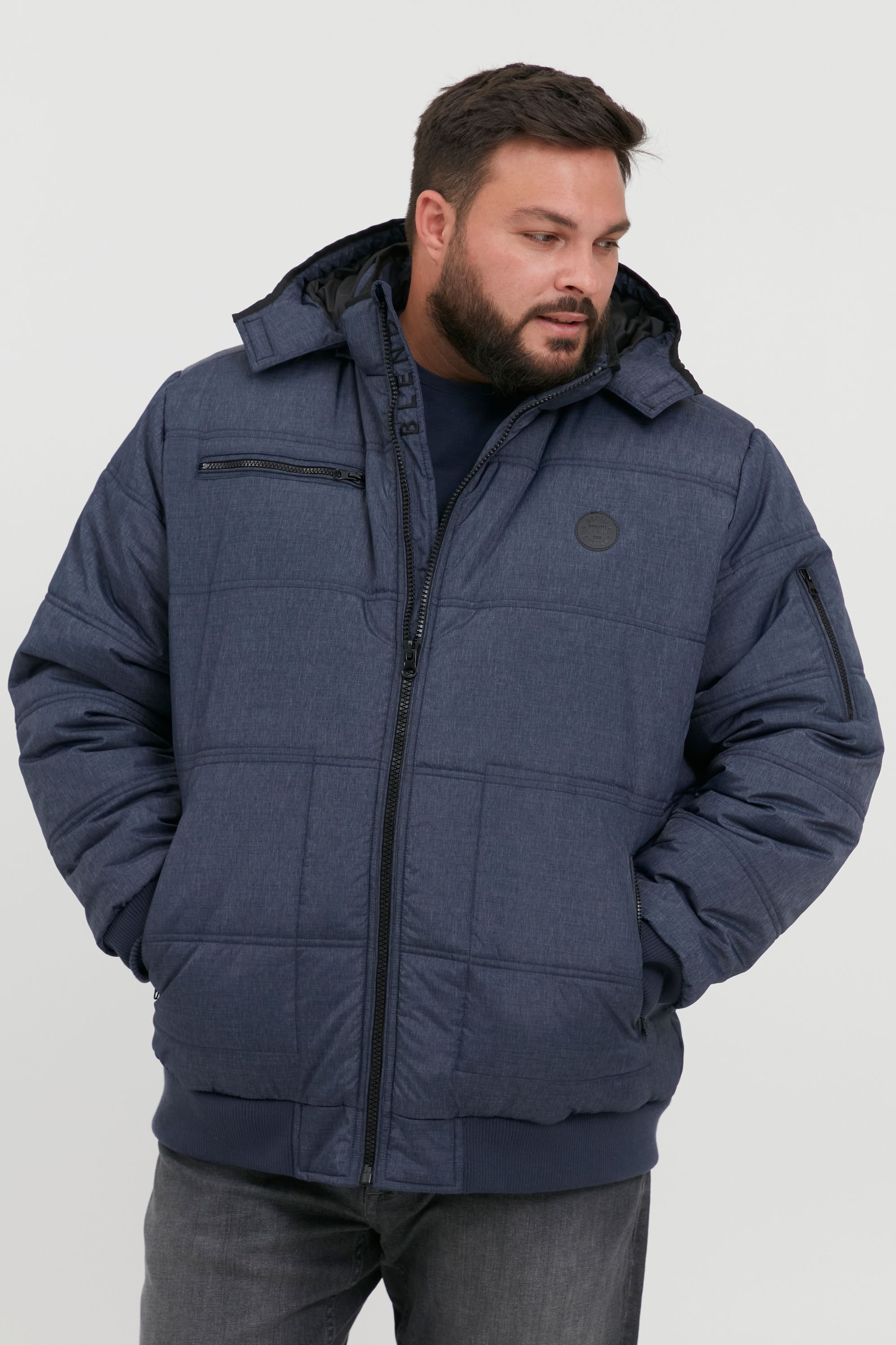 Blend Winterjacke "BHBoris Big & Tall" mit Kapuze Wärmende Winterjacke in g günstig online kaufen