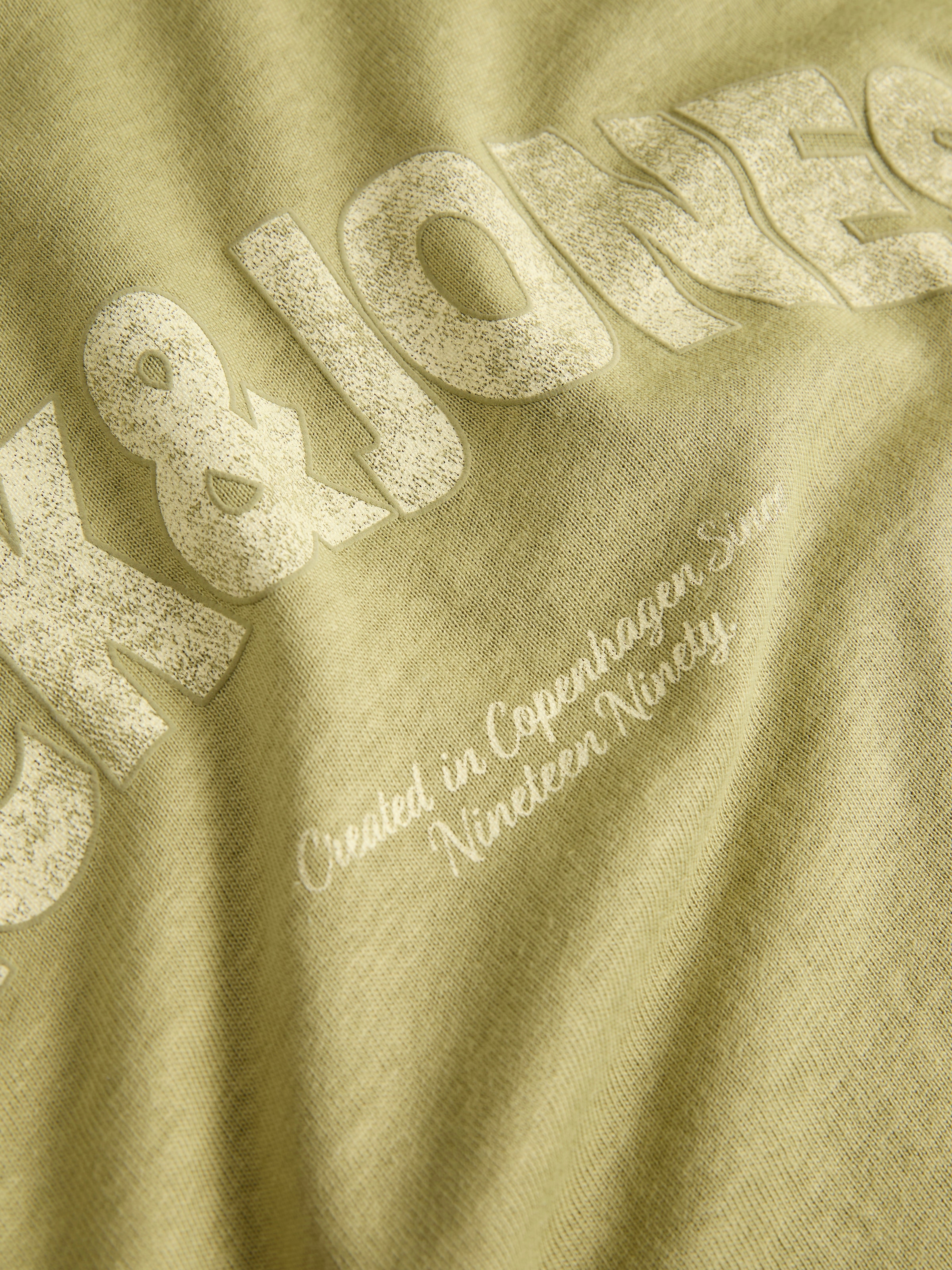 Jack & Jones T-Shirt »JORALMERIA BOLD BRANDING TEE SS CN«, mit Logo Druck