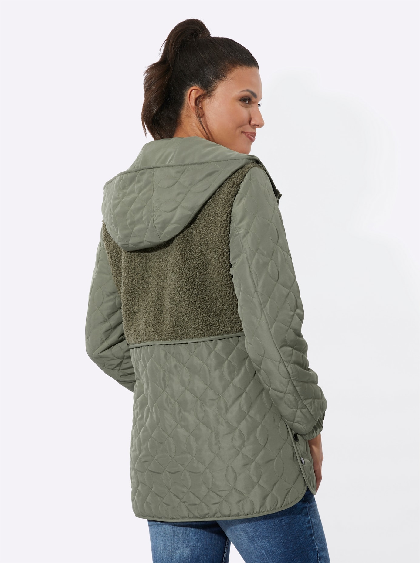 Classic Basics Steppjacke, mit Kapuze
