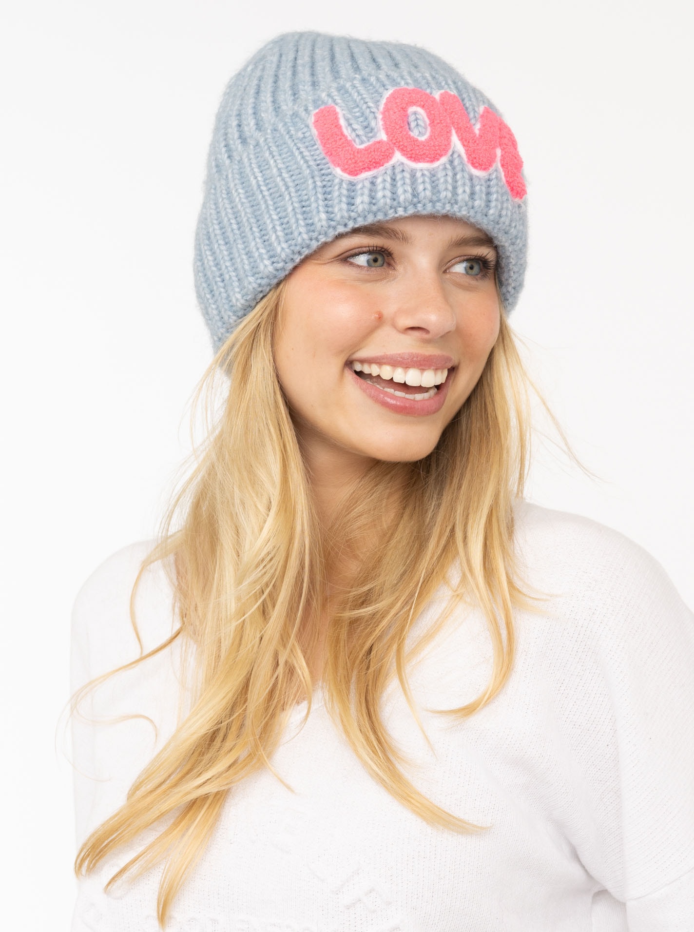Zwillingsherz Beanie ""Love Label"", mit LOVE-Schriftzug und Wollanteil günstig online kaufen